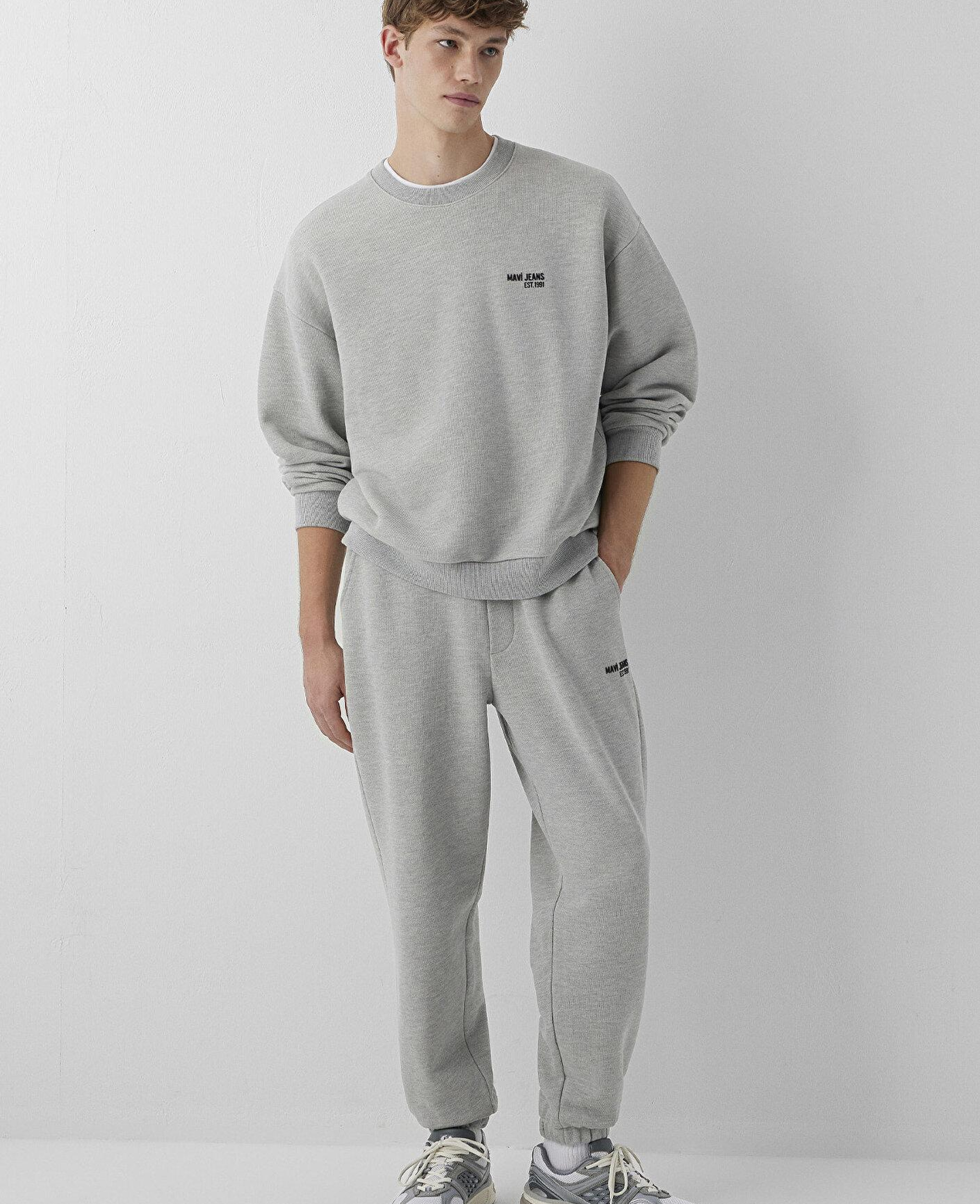 Mavi Mavi Jeans Baskılı Gri Sweatshirt 0S10677-80196