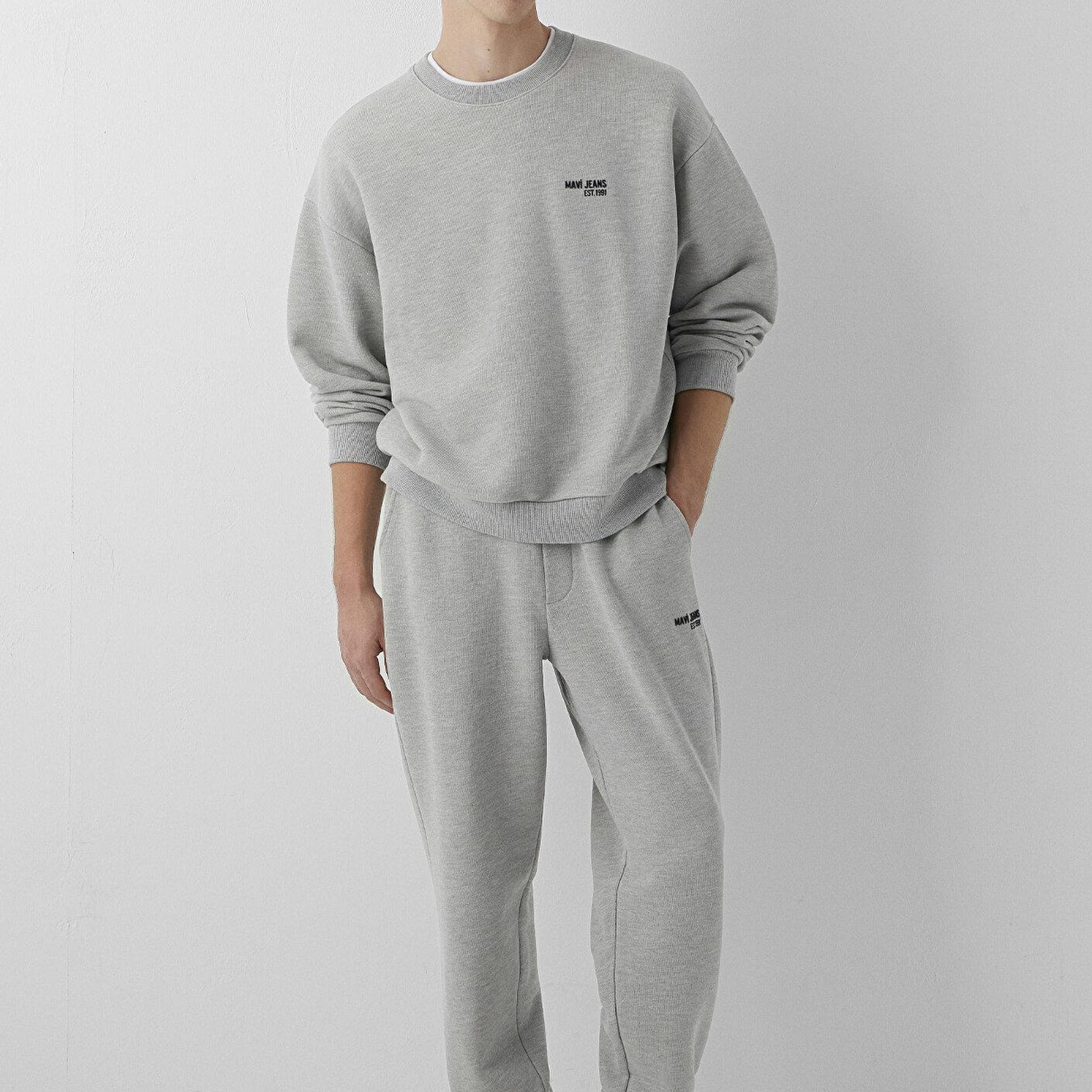 Mavi Mavi Jeans Baskılı Gri Sweatshirt 0S10677-80196