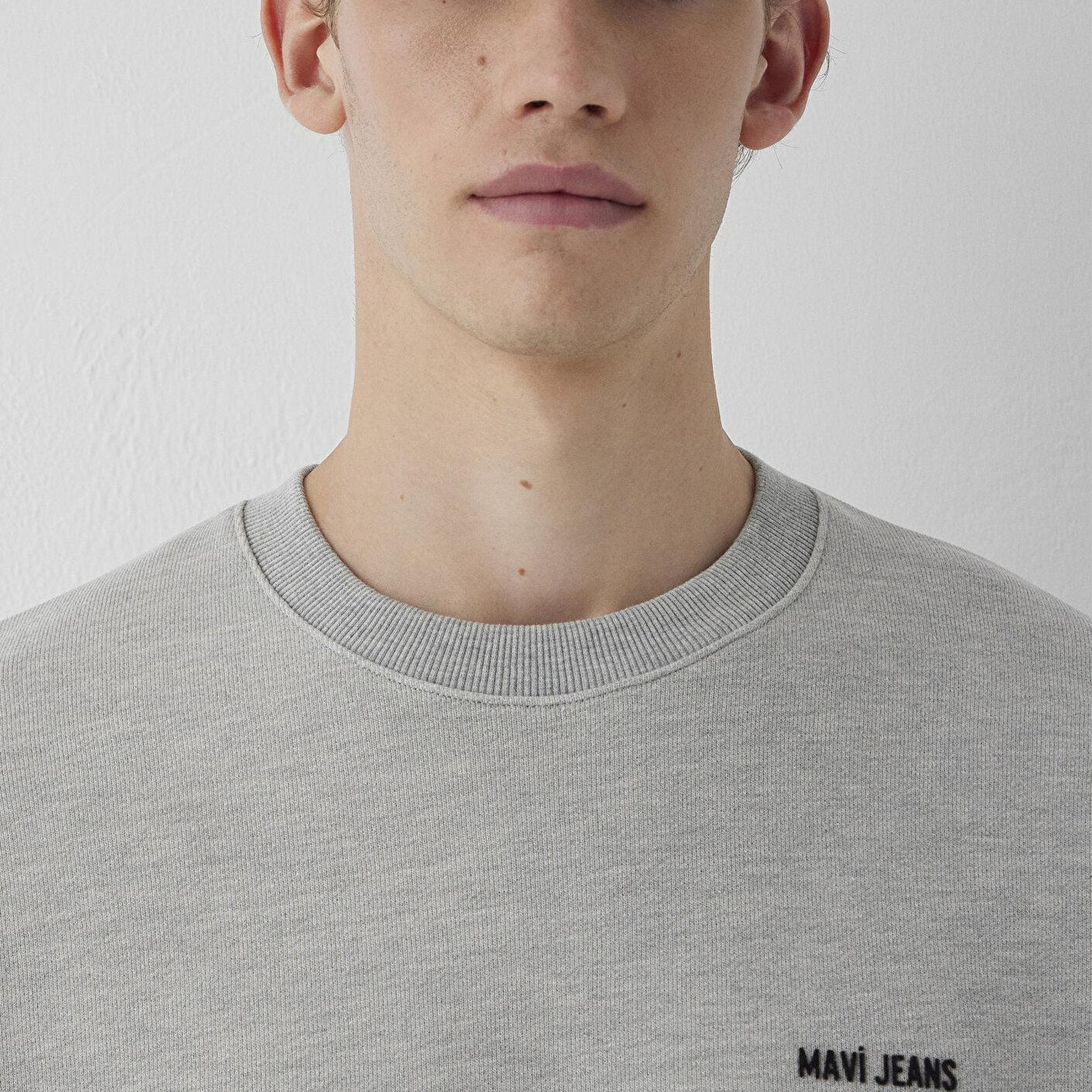 Mavi Mavi Jeans Baskılı Gri Sweatshirt 0S10677-80196