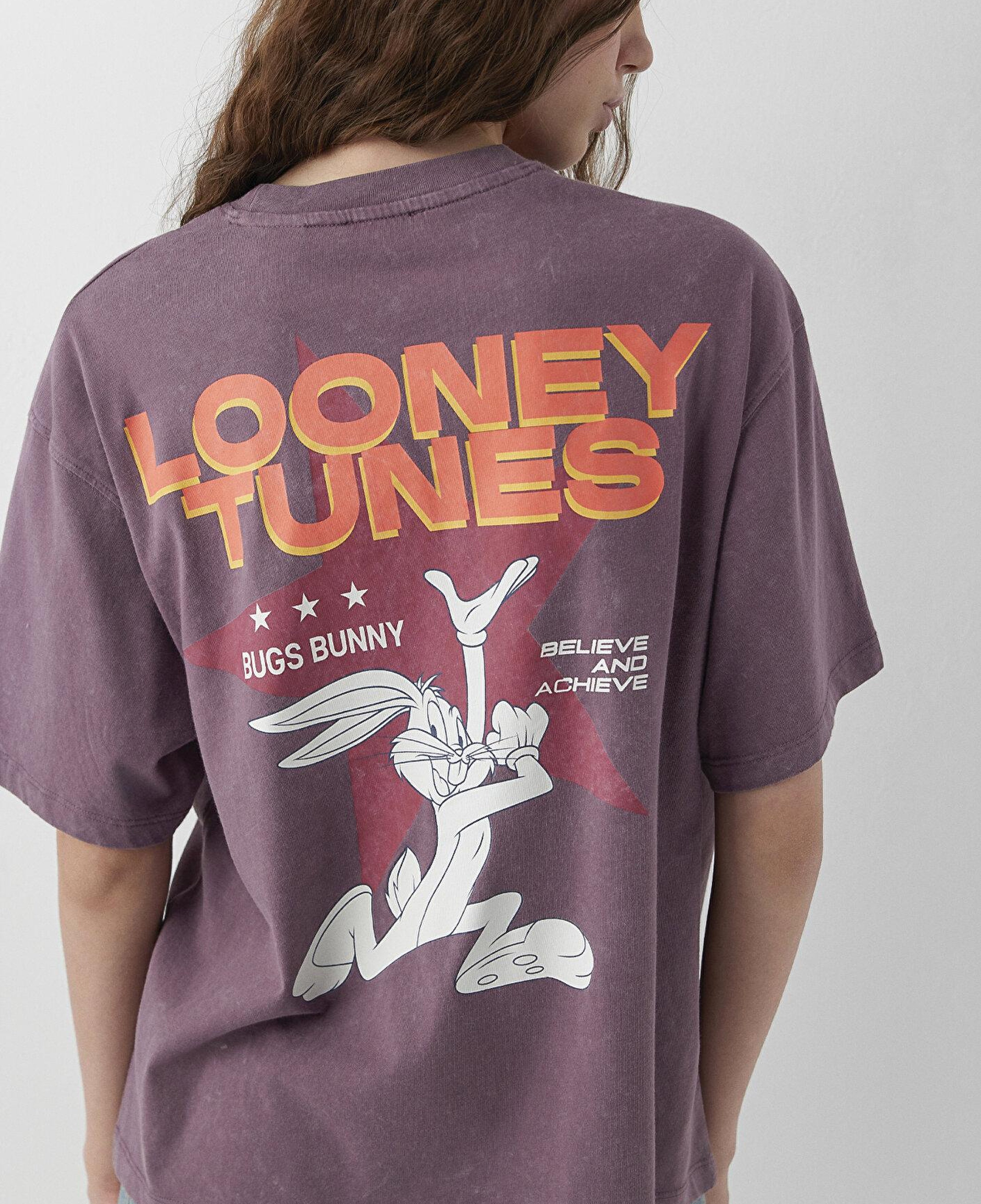 Mavi Bugs Bunny Baskılı Tişört Oversize / Geniş Kesim 1620367-70650