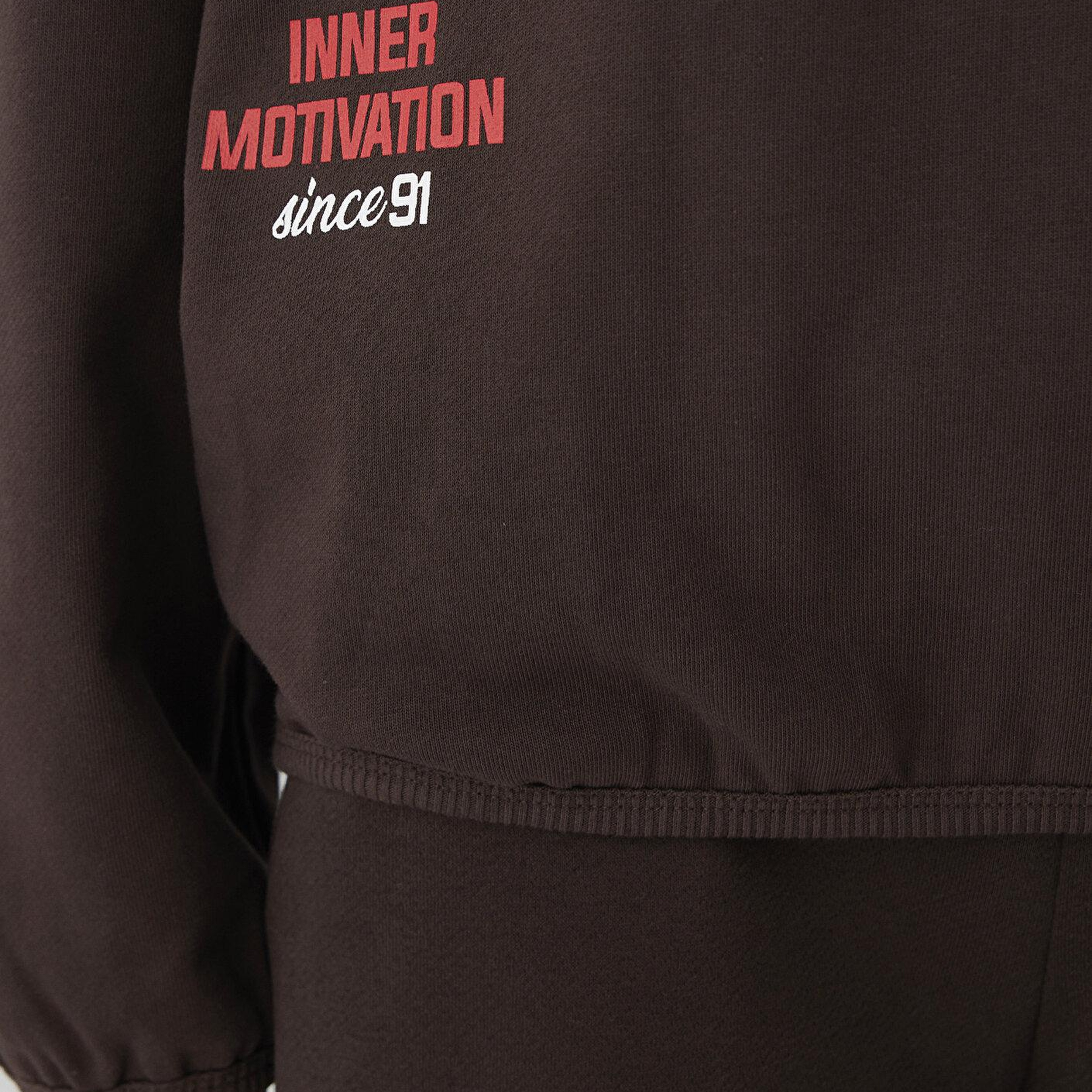 Mavi Kapüşonlu Kahverengi Sweatshirt 1S20081-70236