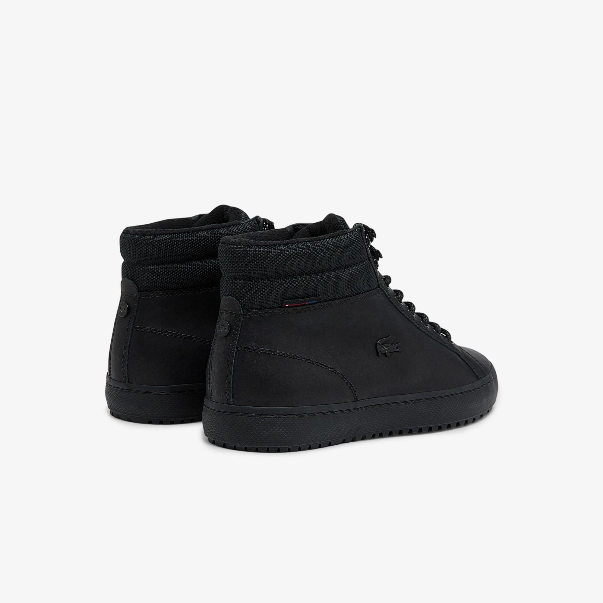 Lacoste Straightset Thermo Erkek Deri Siyah Bot