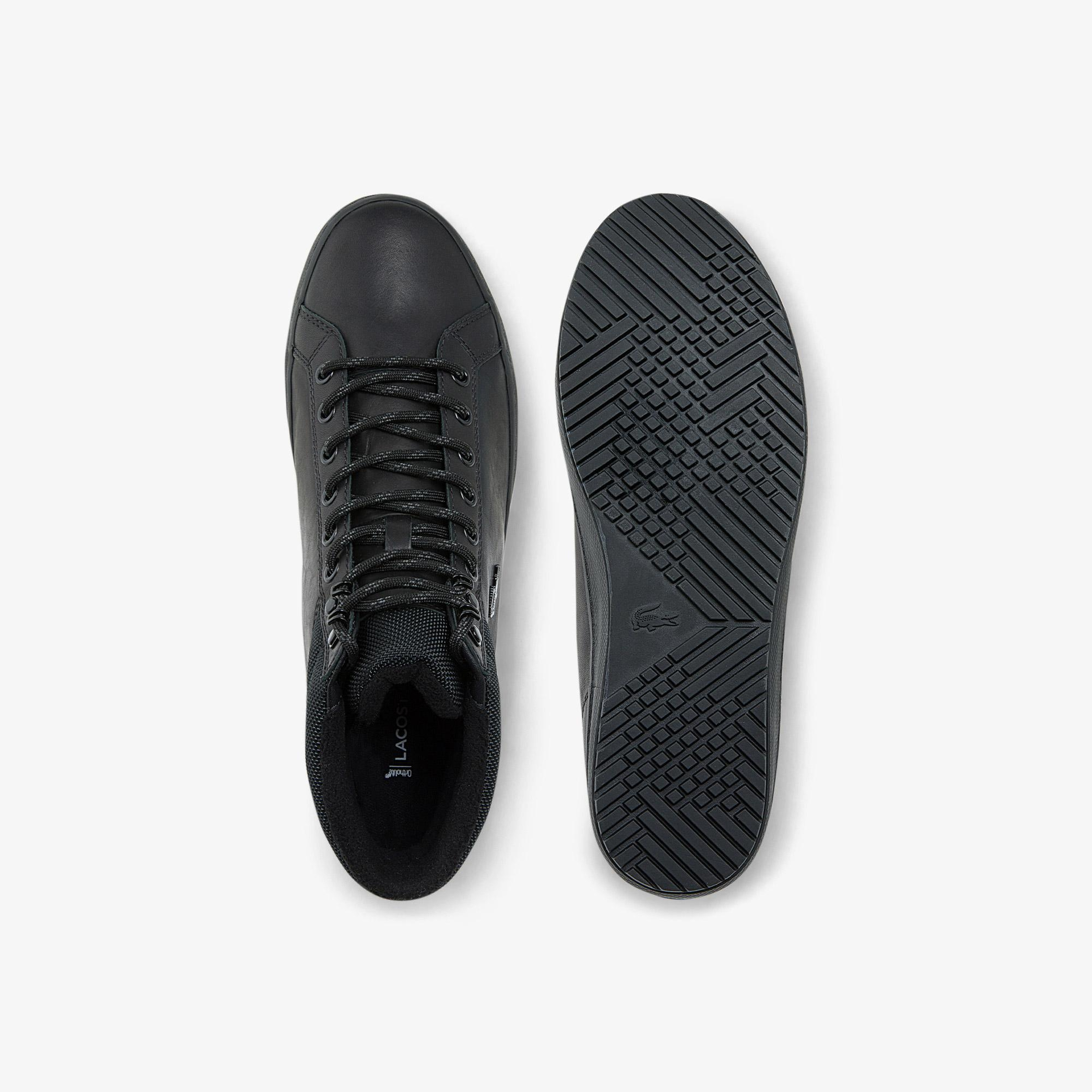 Lacoste Straightset Thermo Erkek Deri Siyah Bot