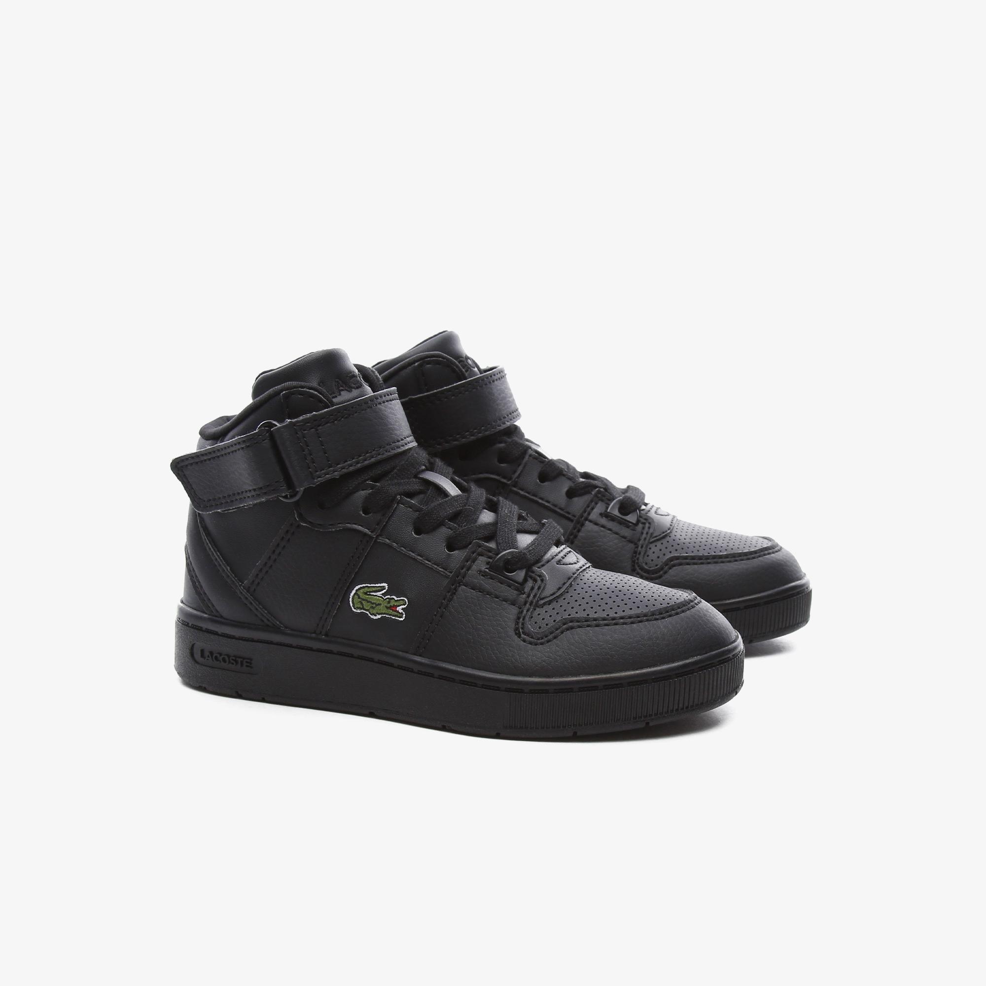 Lacoste Tramline Mid 0120 1 Suc Çocuk Siyah Sneaker