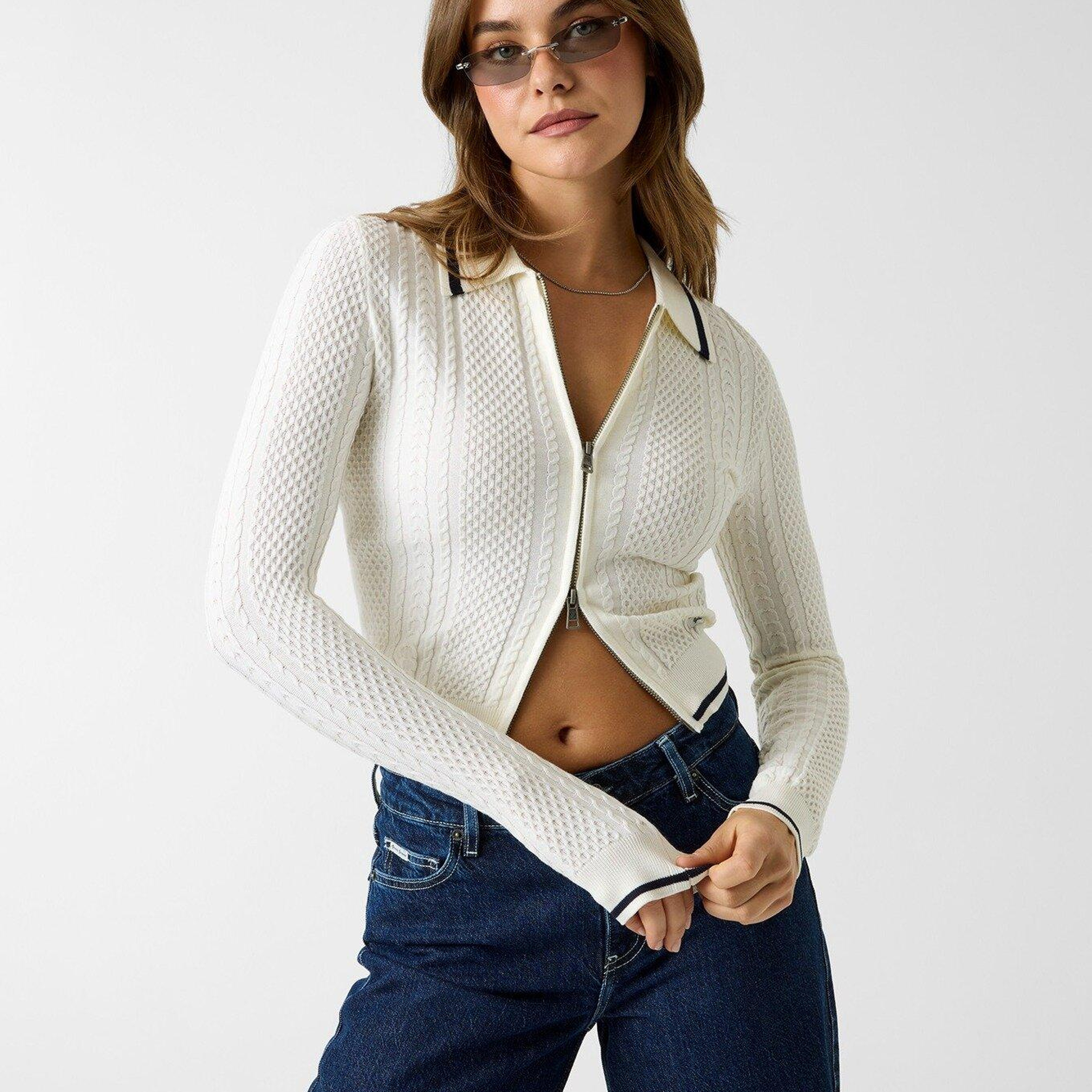 Guess Jeans Kadın Triko Hırka