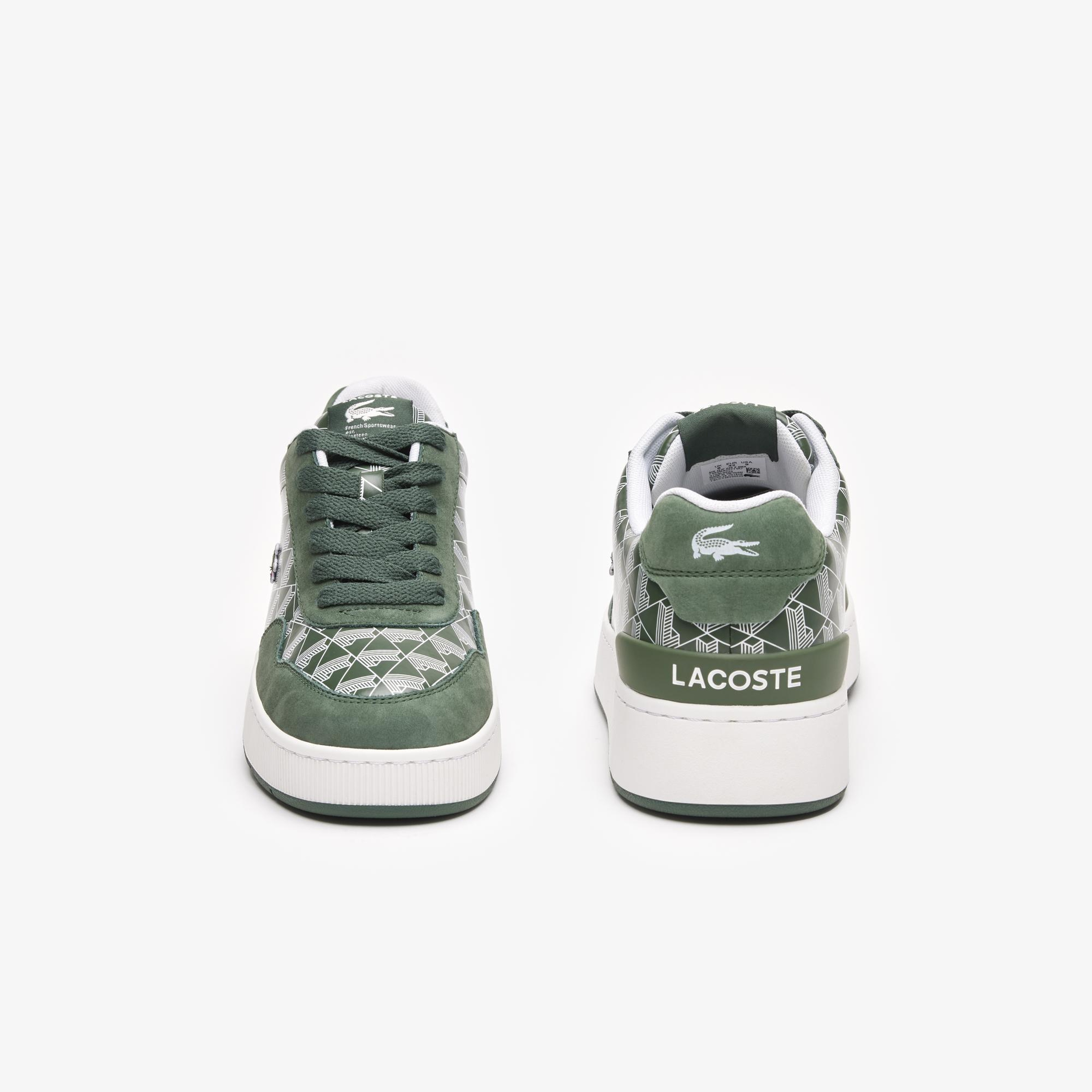 Lacoste Erkek Yeşil Monogram Deri Sneaker