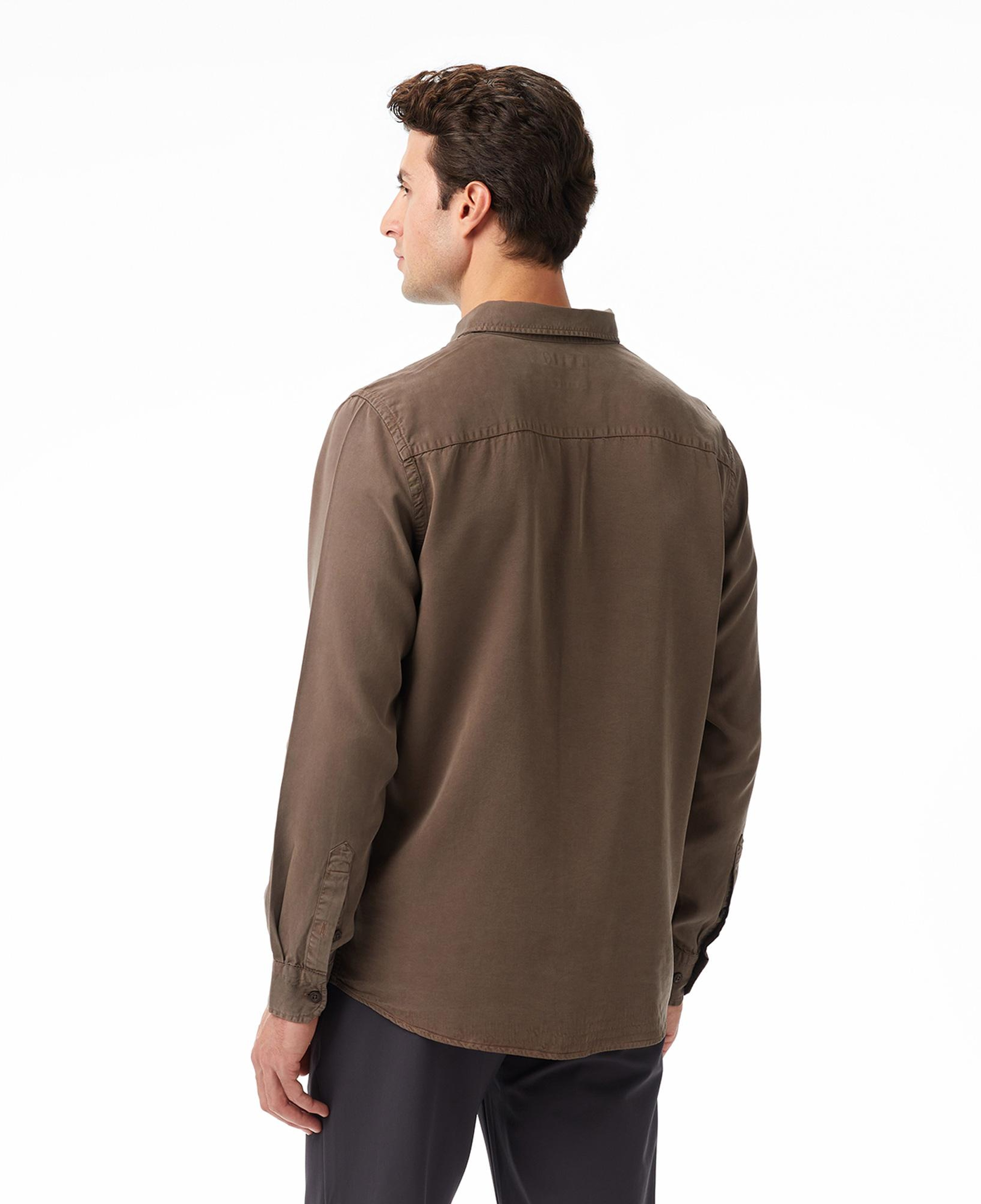 Nautica Erkek Kahverengi Classic Fit Gömlek