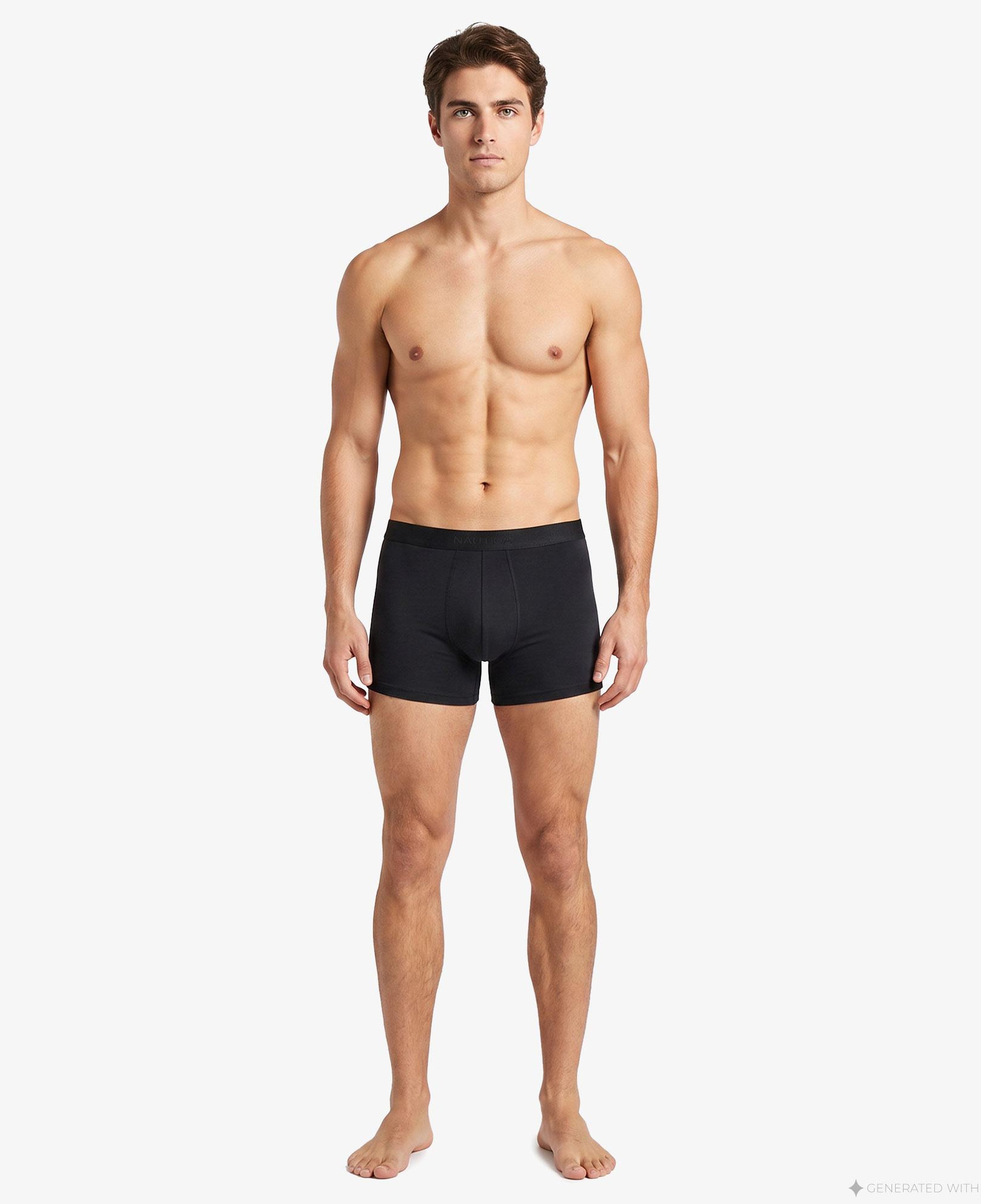 Nautica Erkek Siyah Slim Fit Boxer