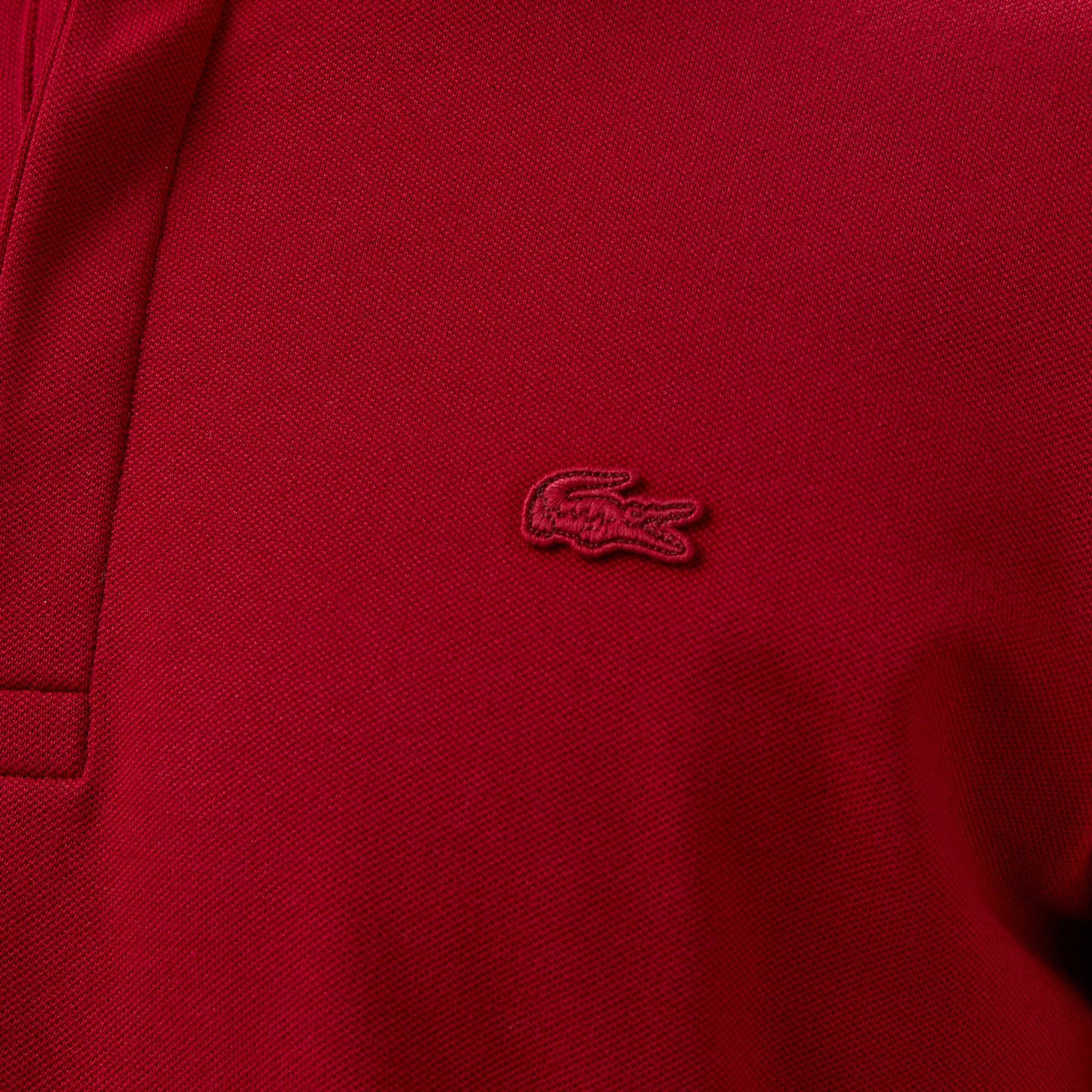 Erkek Regular Fit Uzun Kollu Bordo Paris Polo