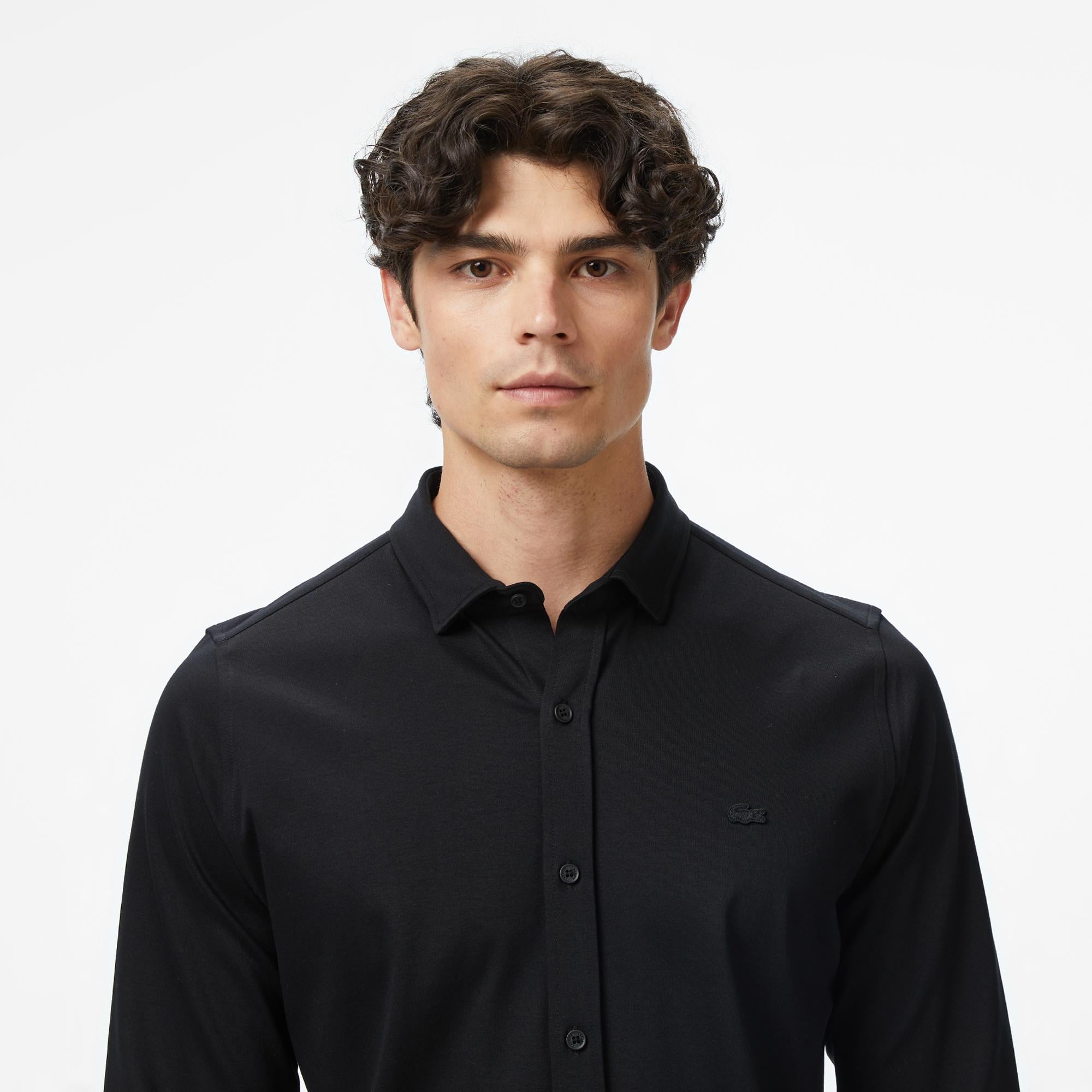 Lacoste Erkek Slim Fit Siyah Gömlek