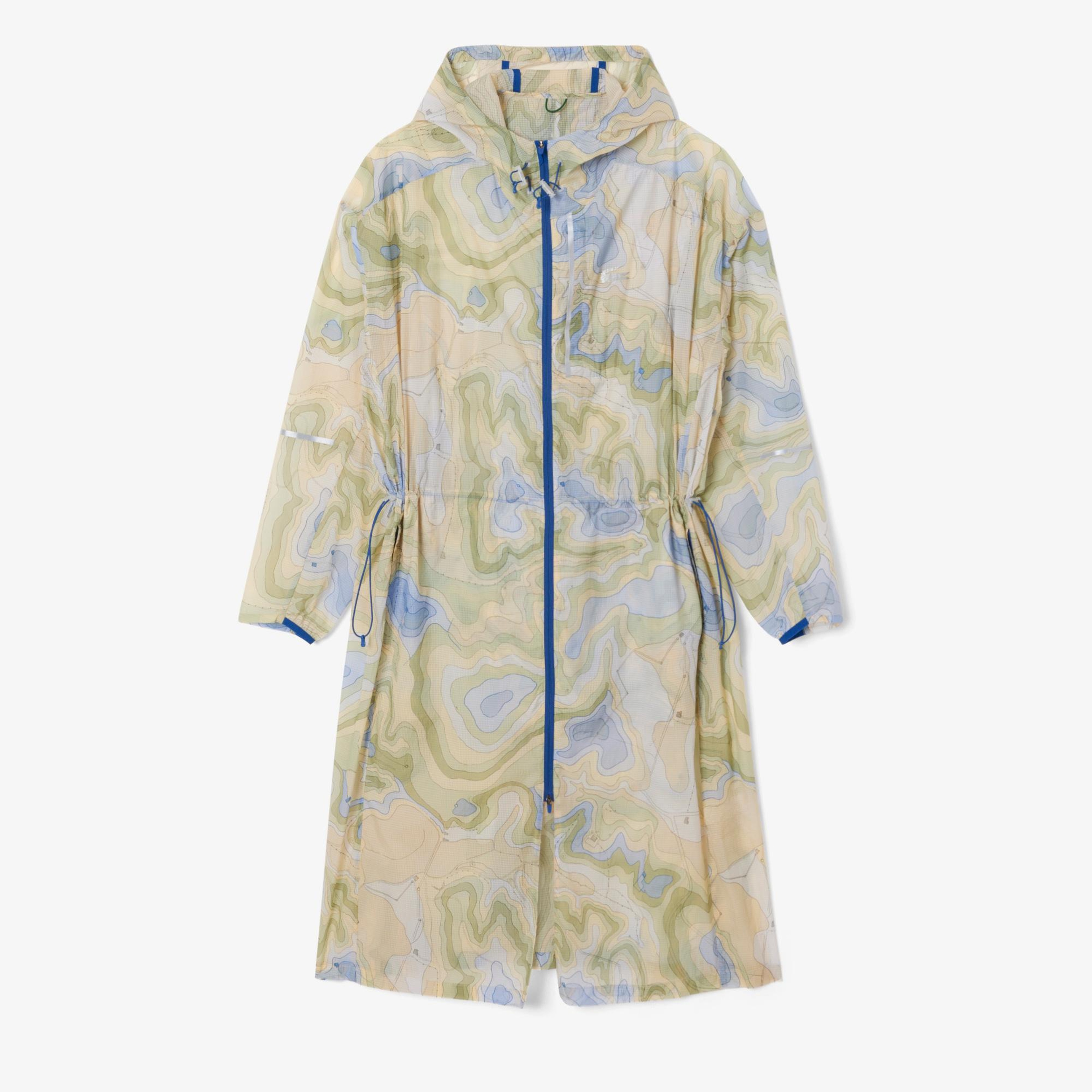 Kadın Oversize Fit Kapüşonlu Renkli Mont
