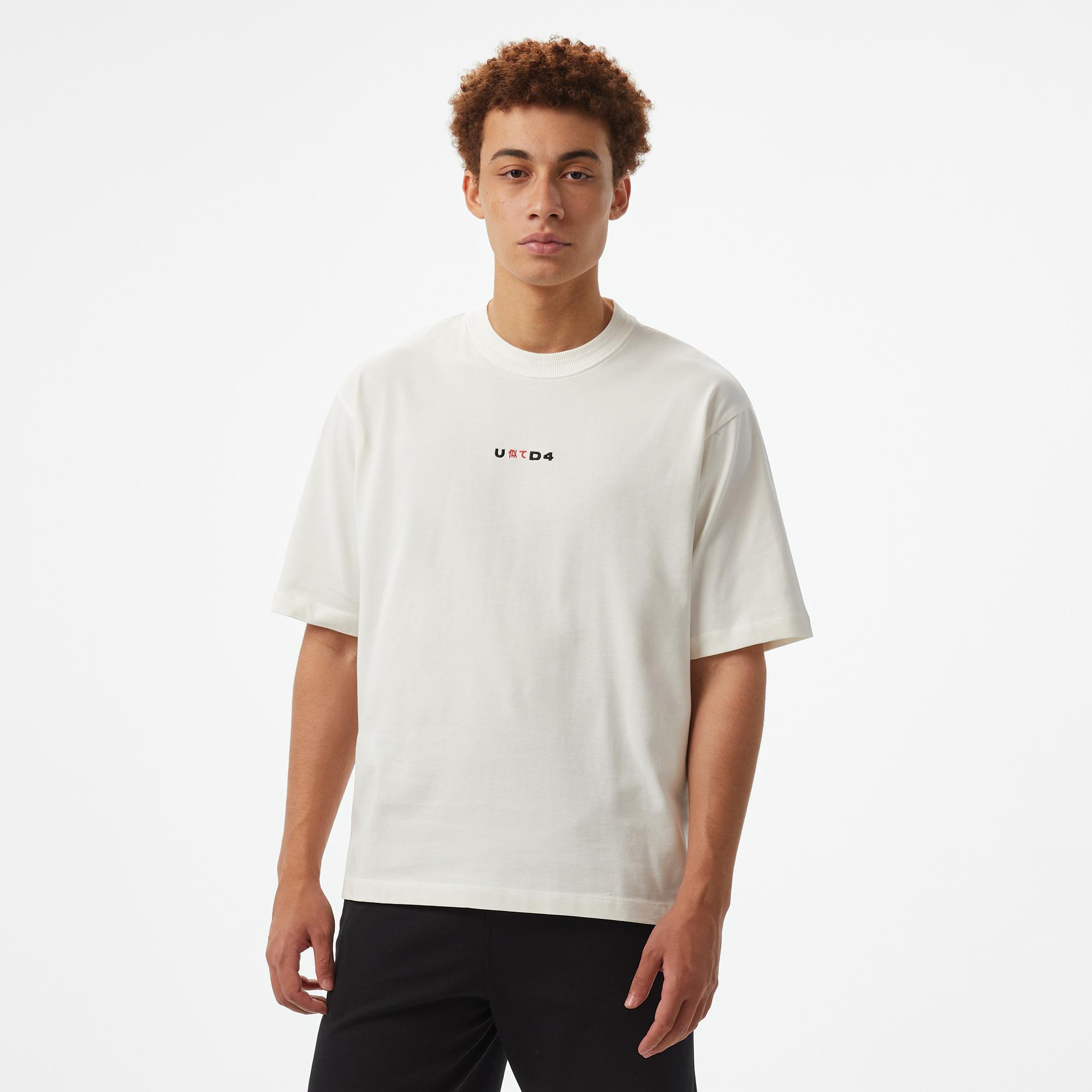 UNITED4 Miyawa Erkek Beyaz T-Shirt