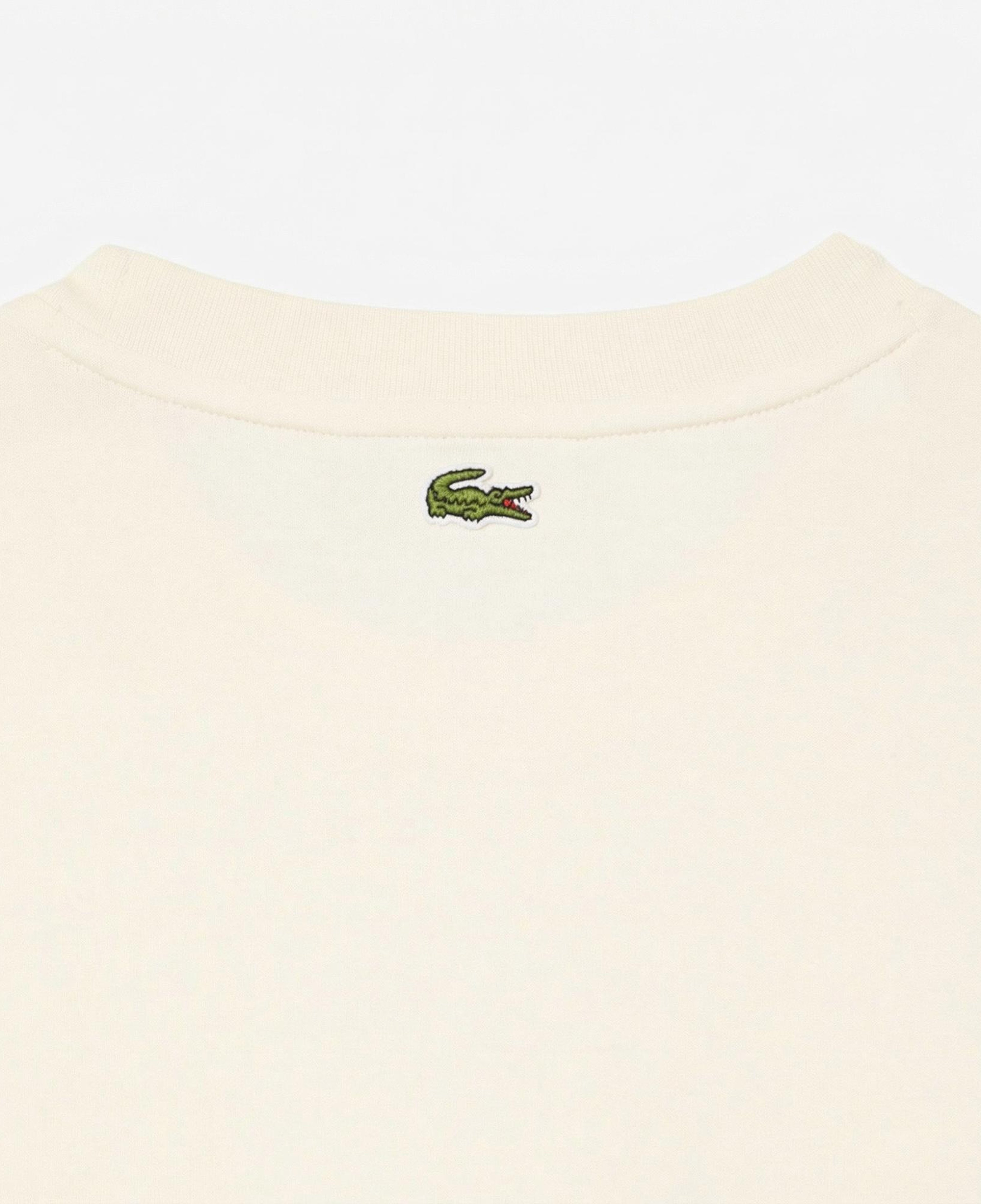 Lacoste Print Cotton Kadın Bej T-Shirt