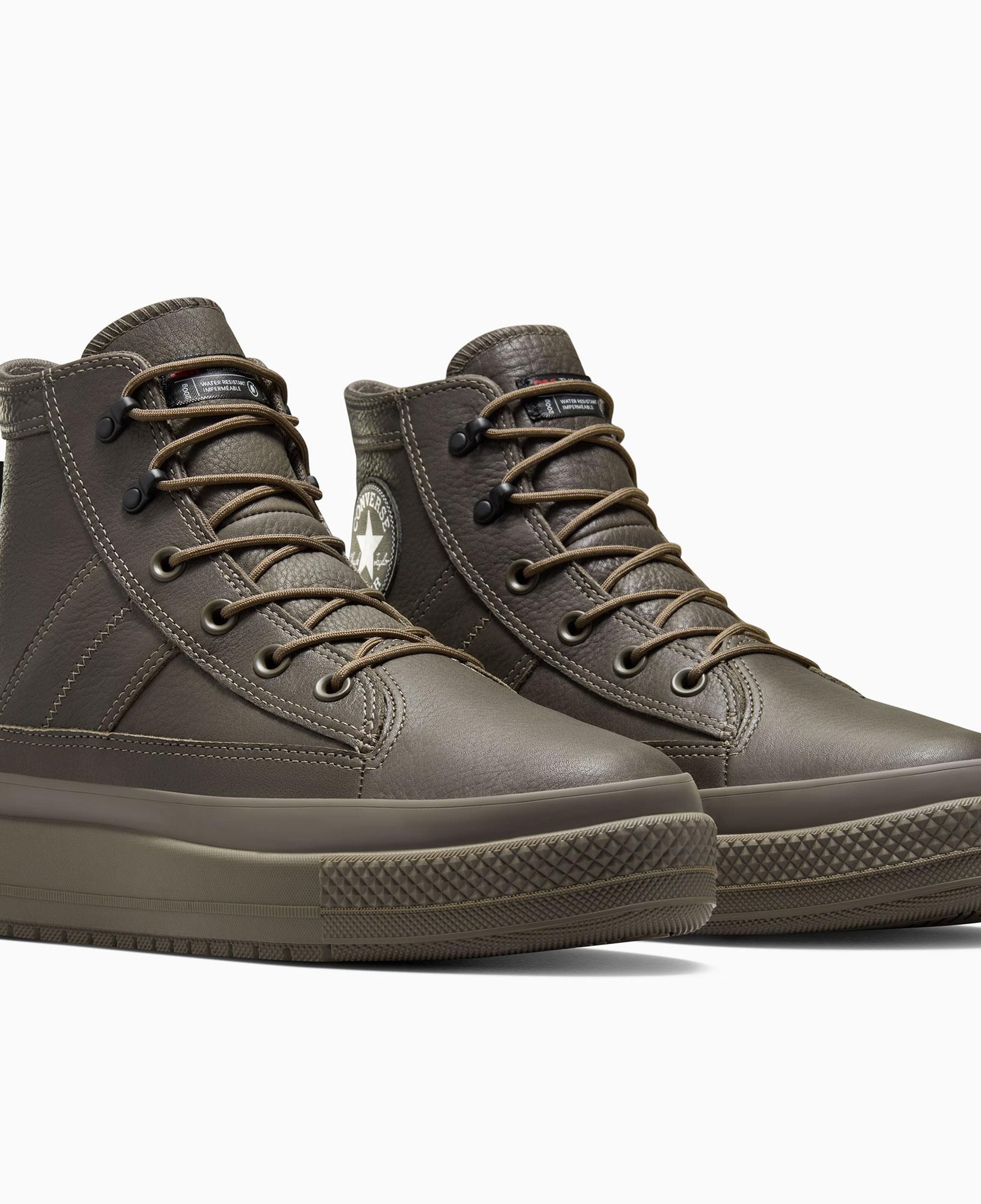 Converse Chuck Taylor All Star Equip Unisex Kahverengi Deri Su Geçirmez Bot