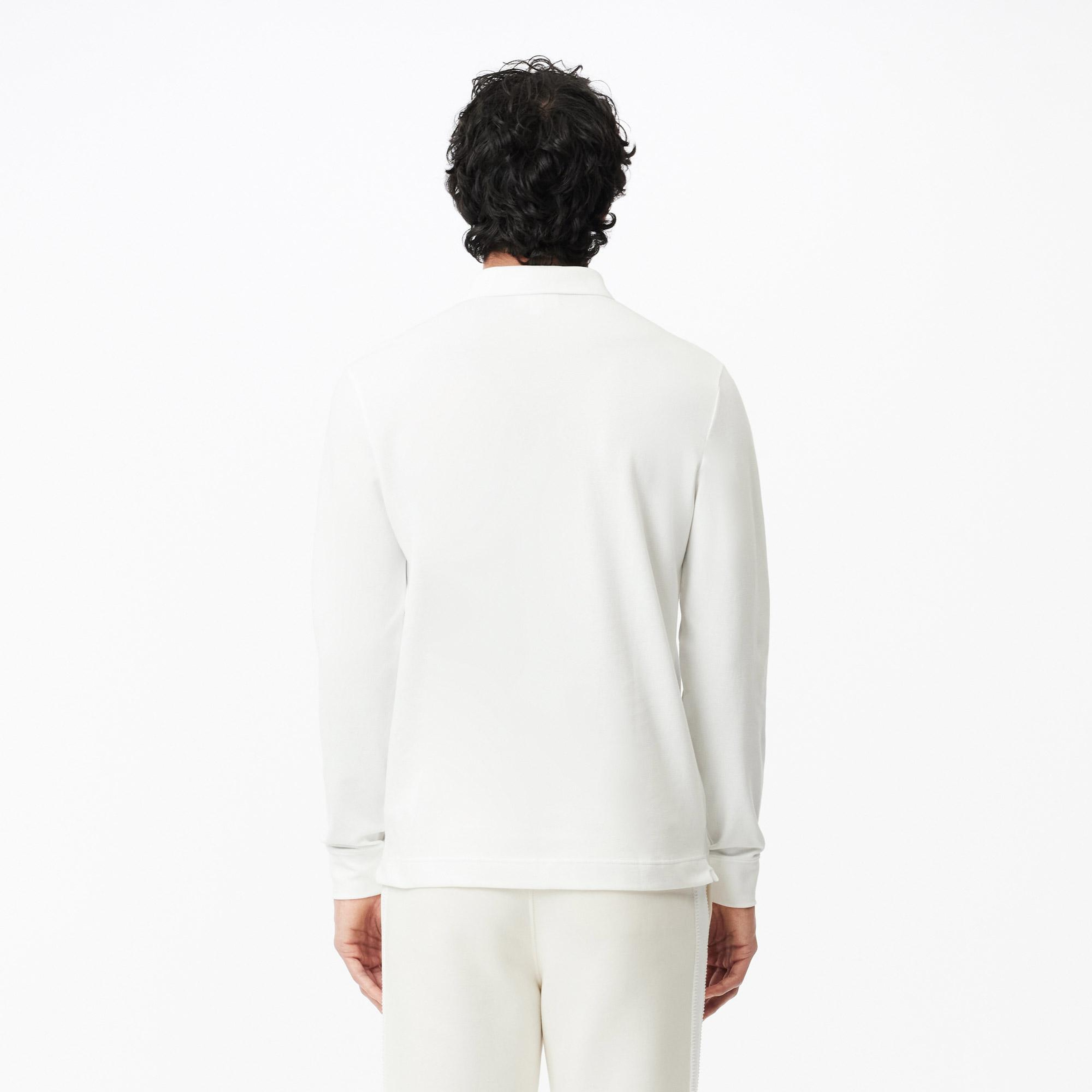 Lacoste Erkek Regular Fit Uzun Kollu Beyaz Paris Polo