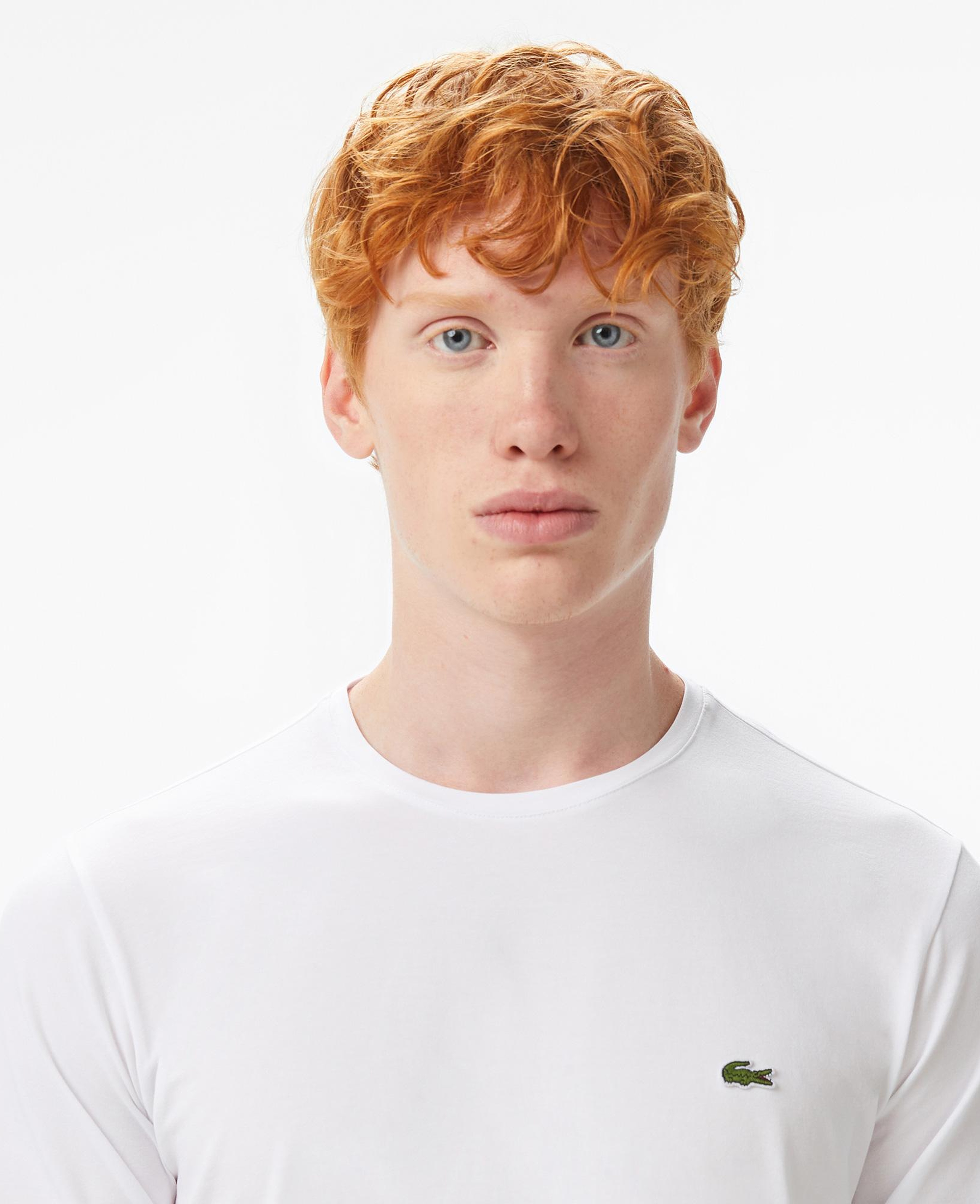 Lacoste Erkek Regular Fit Uzun Kollu Bisiklet Yaka Beyaz T-Shirt