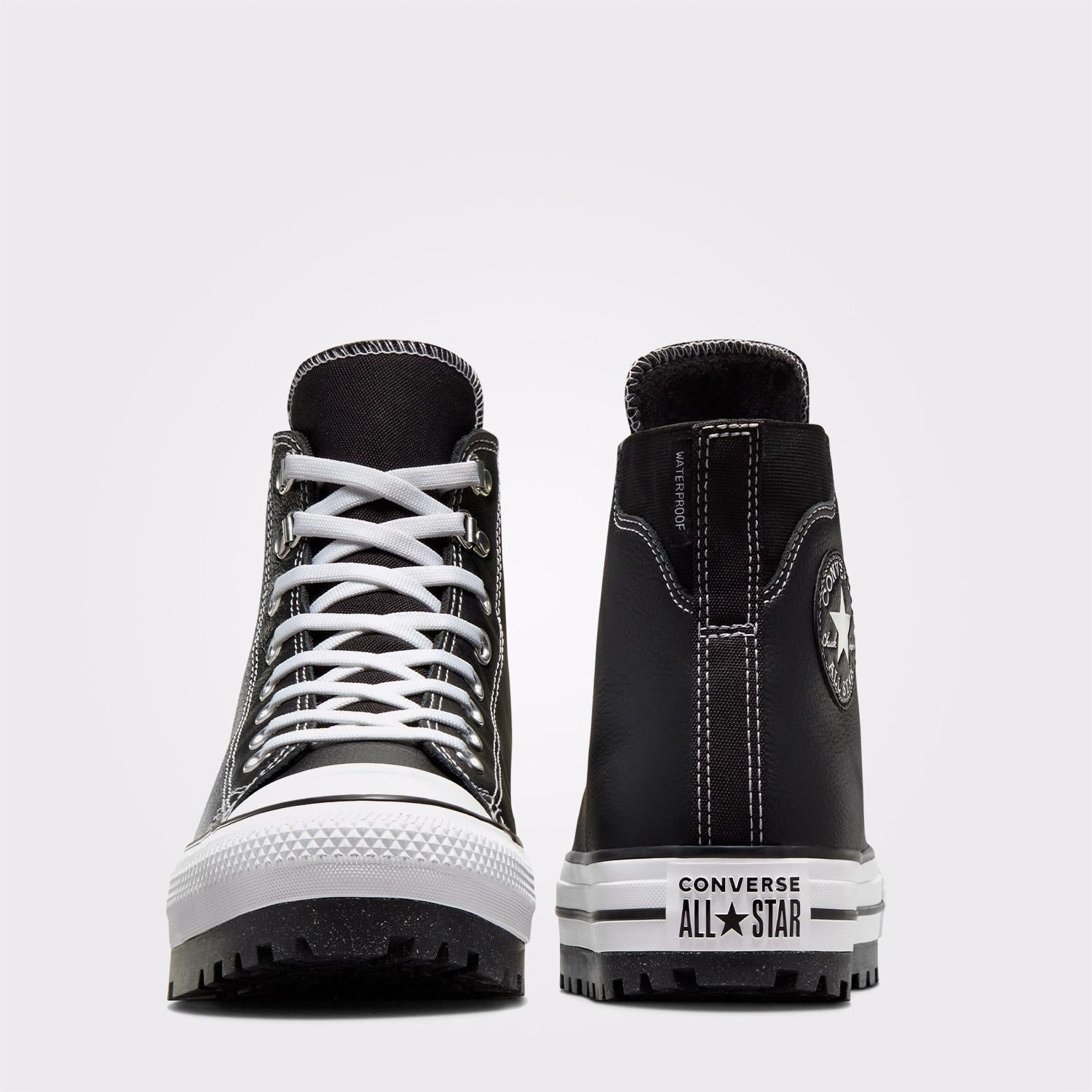 Converse Chuck Taylor All Star City Trek Unisex Siyah Deri Su Geçirmez Bot