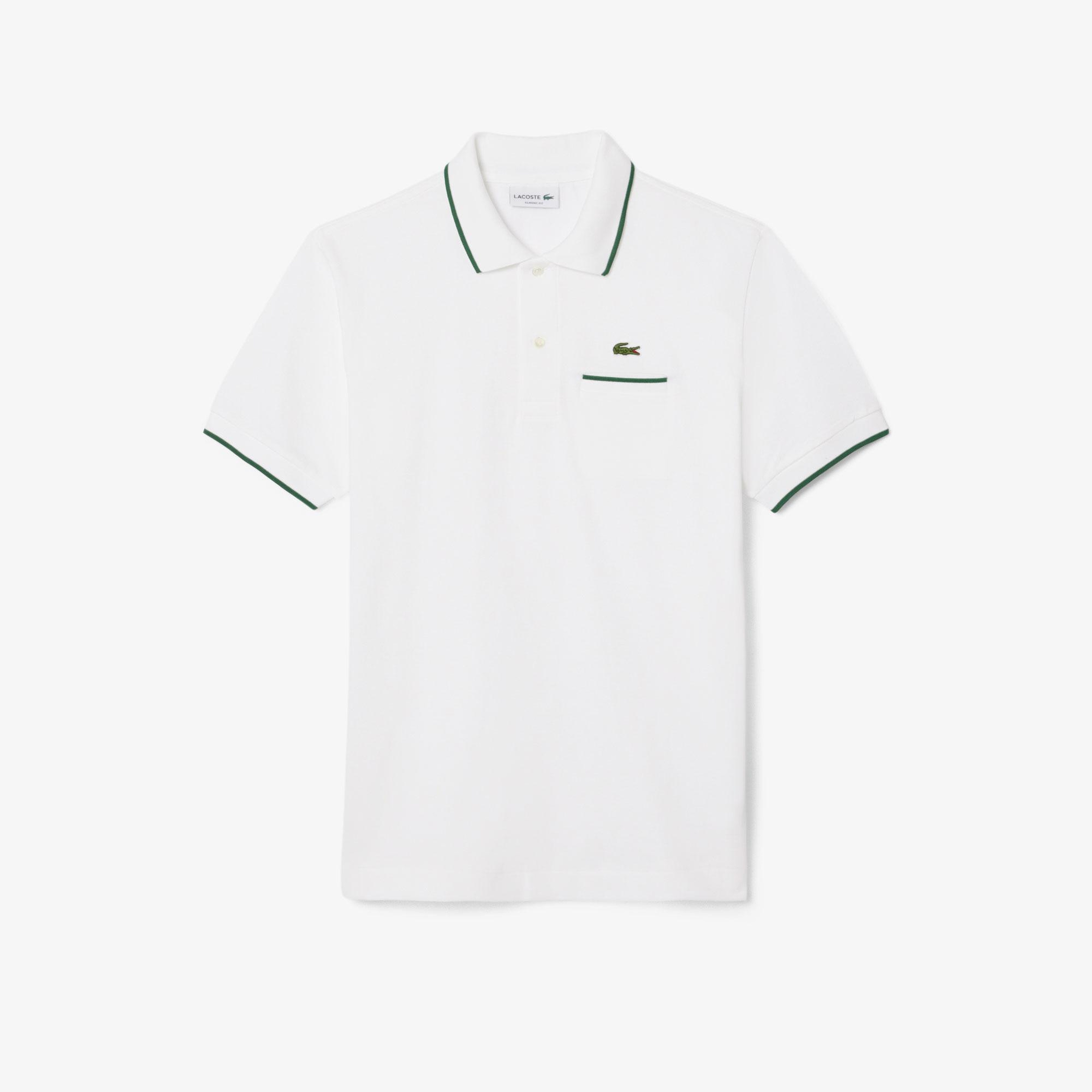 L.12.12 Erkek Classic Fit Beyaz Polo