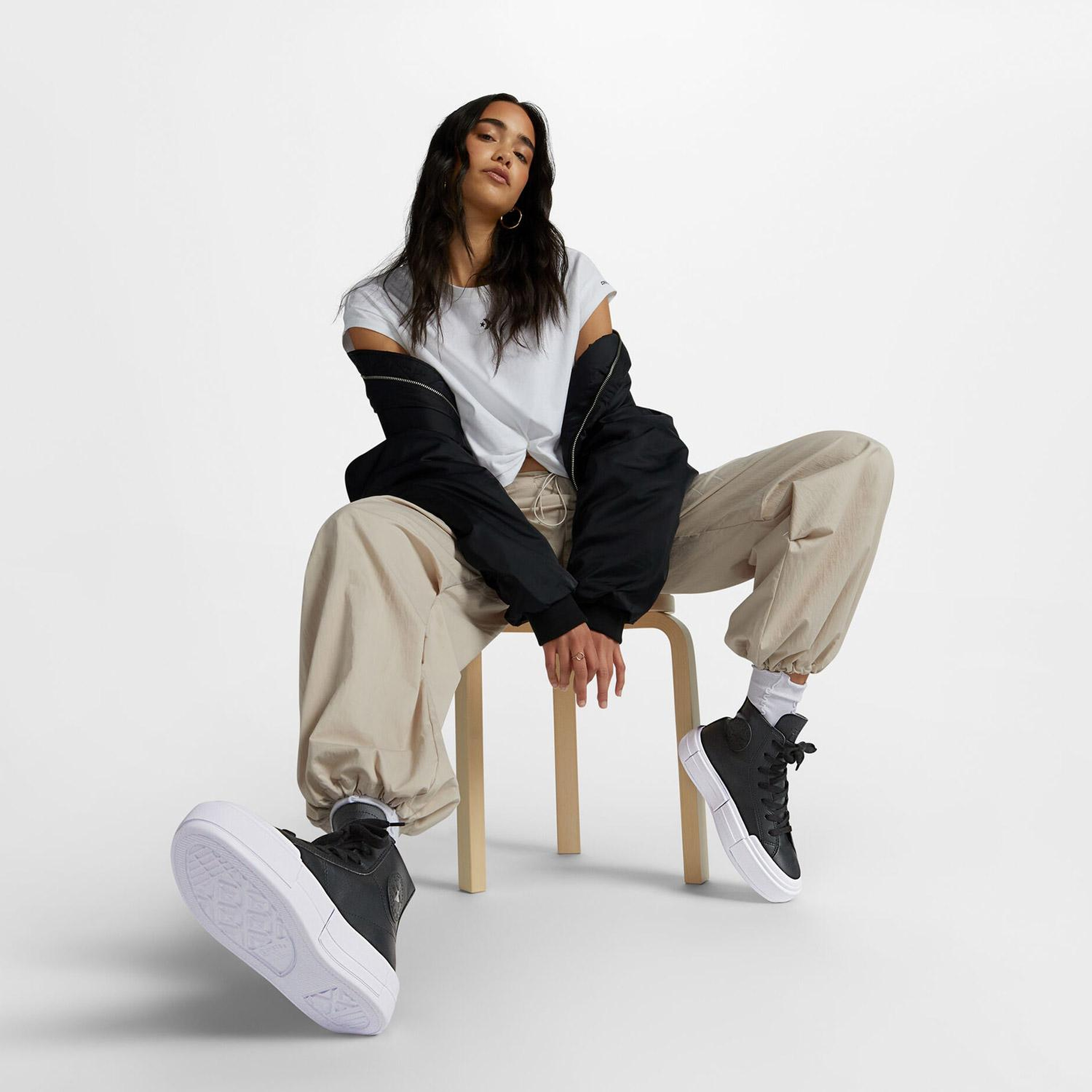 Converse Cruise Unisex Siyah Deri Sneaker