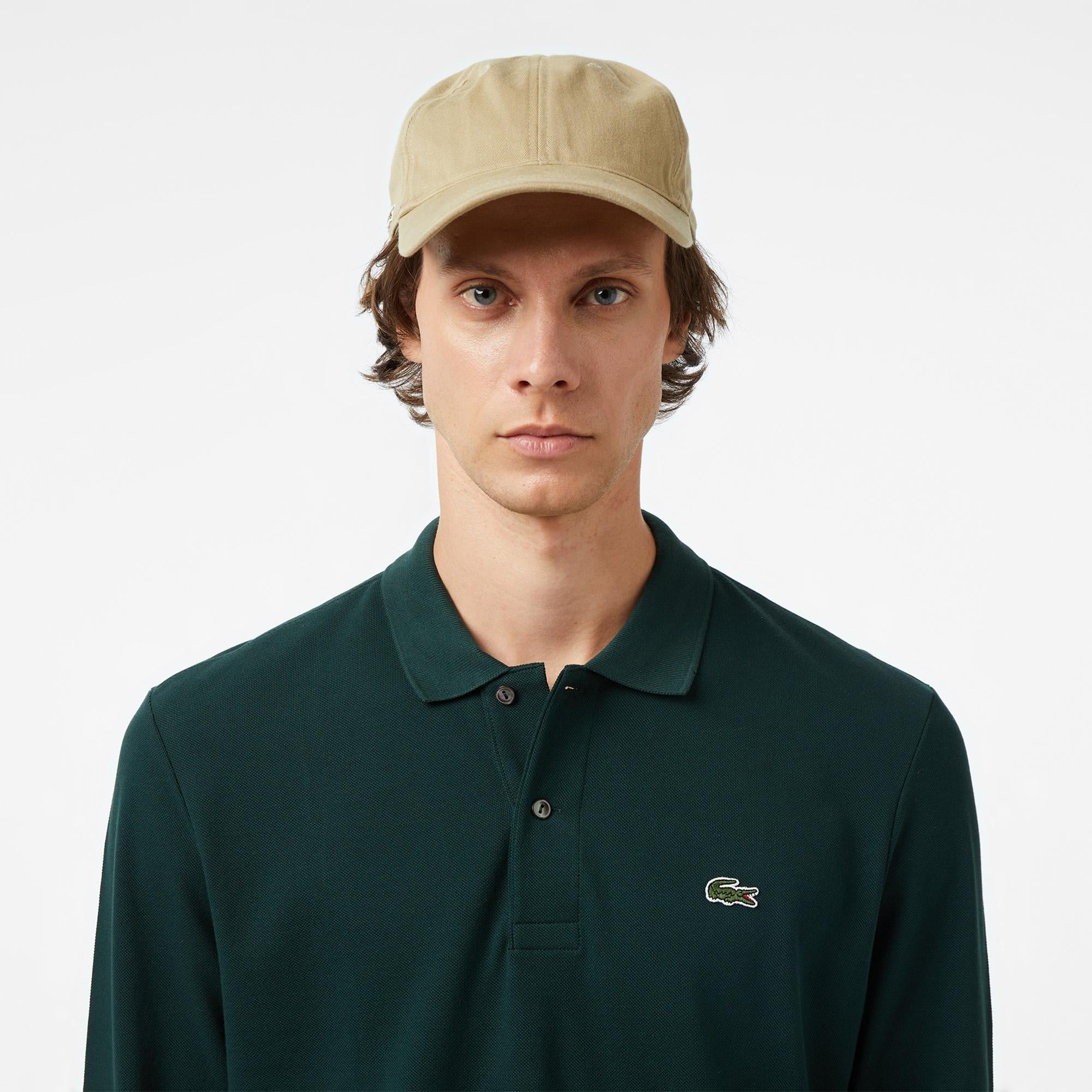 Lacoste Erkek Classic Fit Uzun Kollu Yeşil Polo