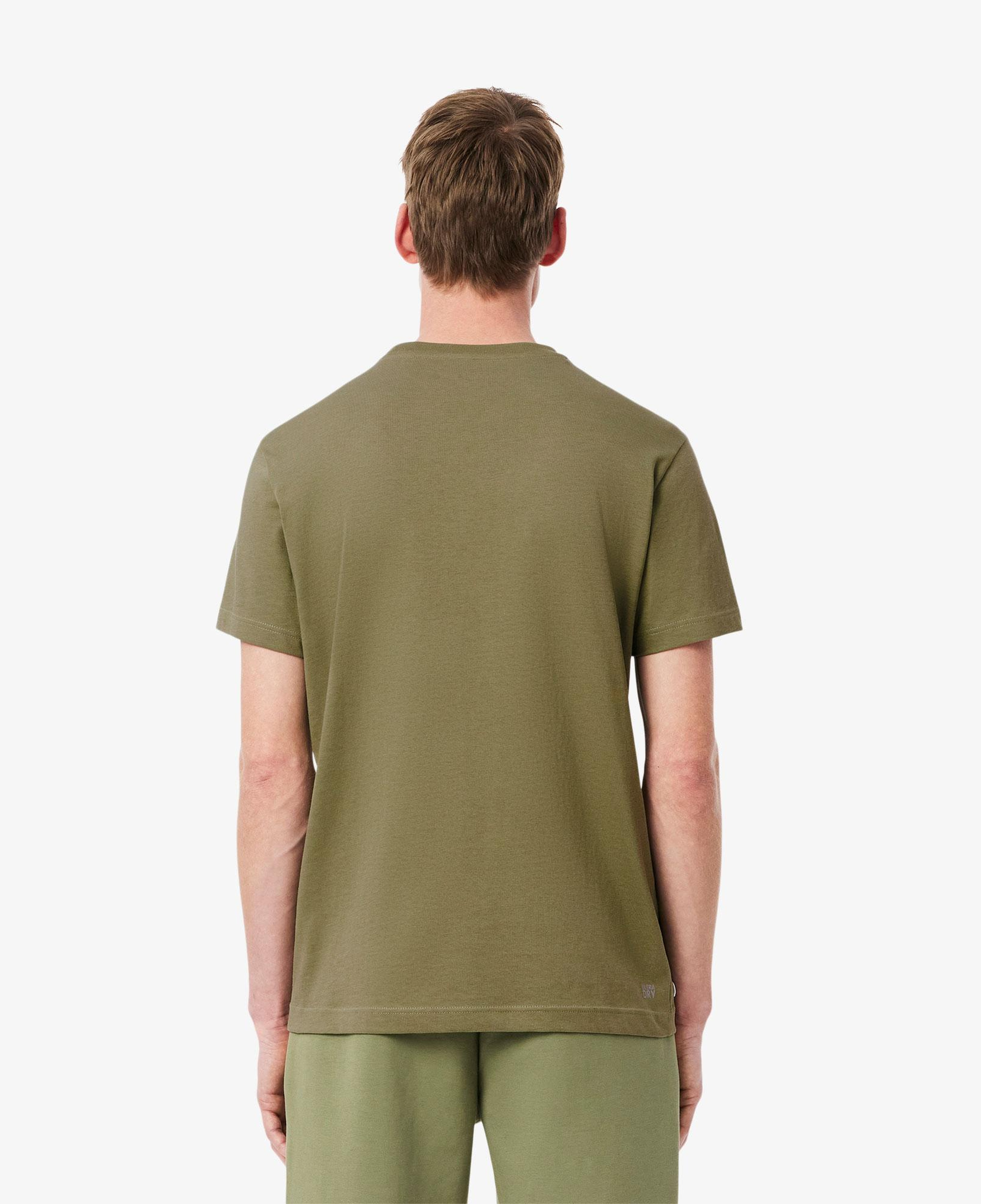 Erkek Regular Fit Bisiklet Yaka Baskılı Haki T-Shirt