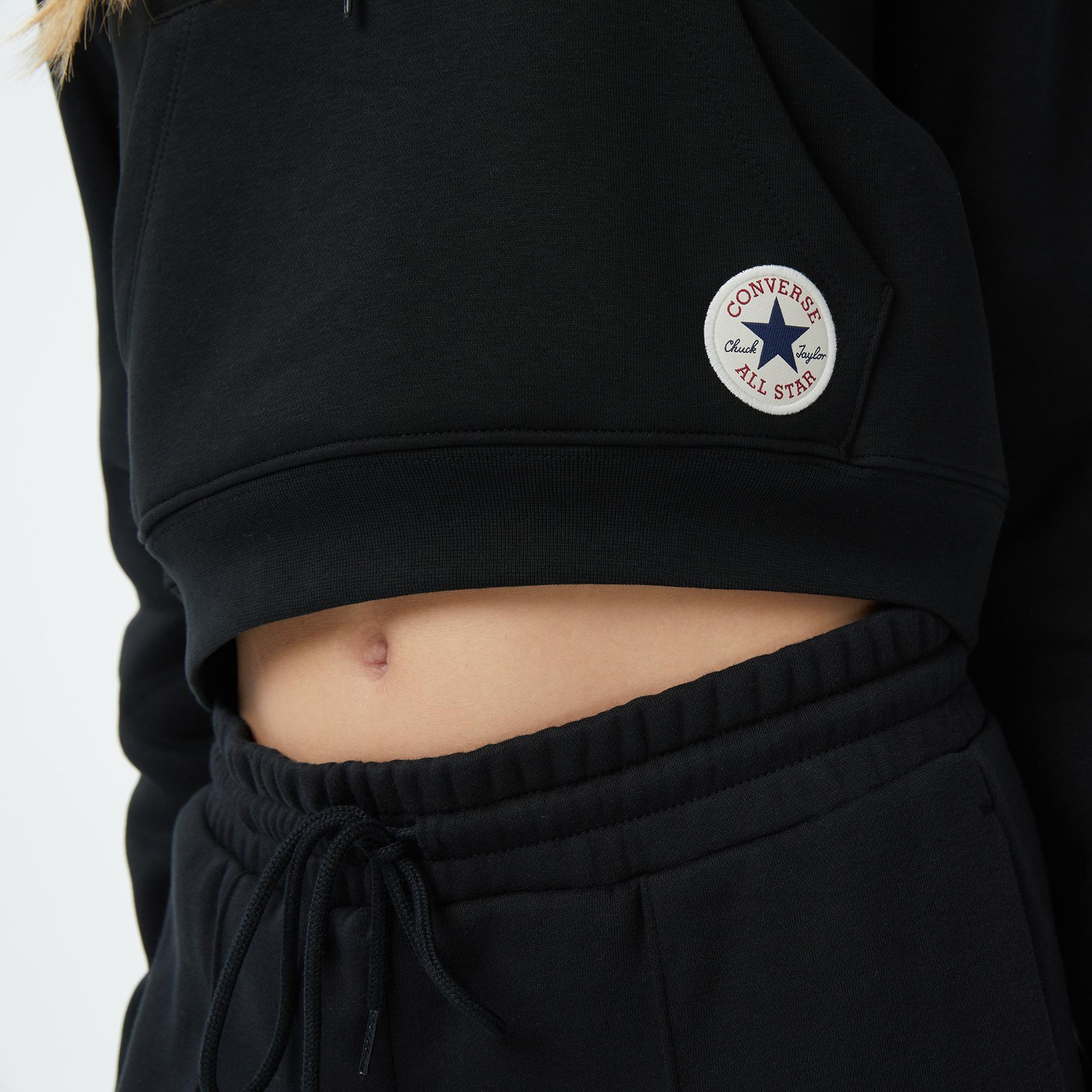 Converse Kadın Siyah Sweatshirt