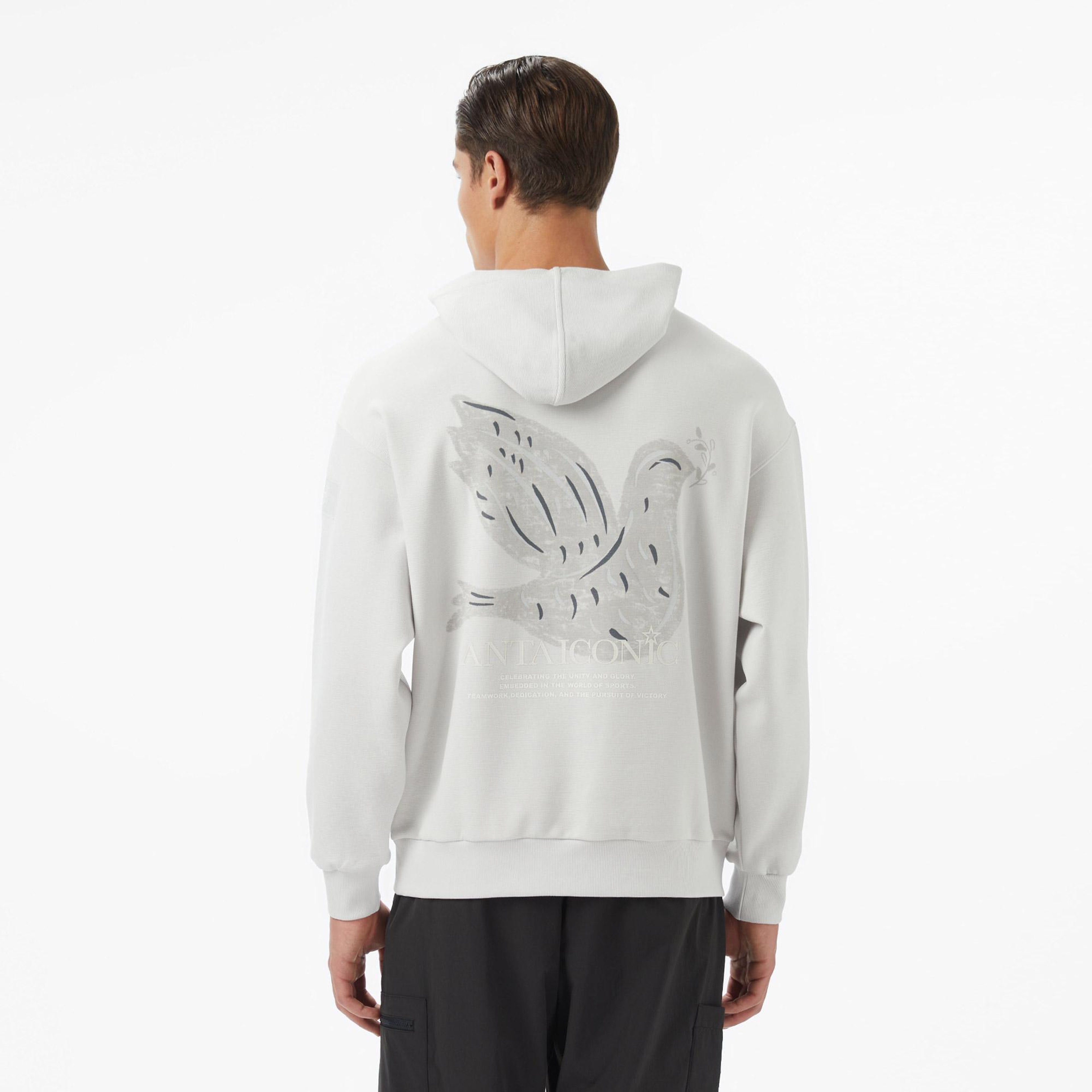Anta Iconic Erkek Gri Sweatshirt