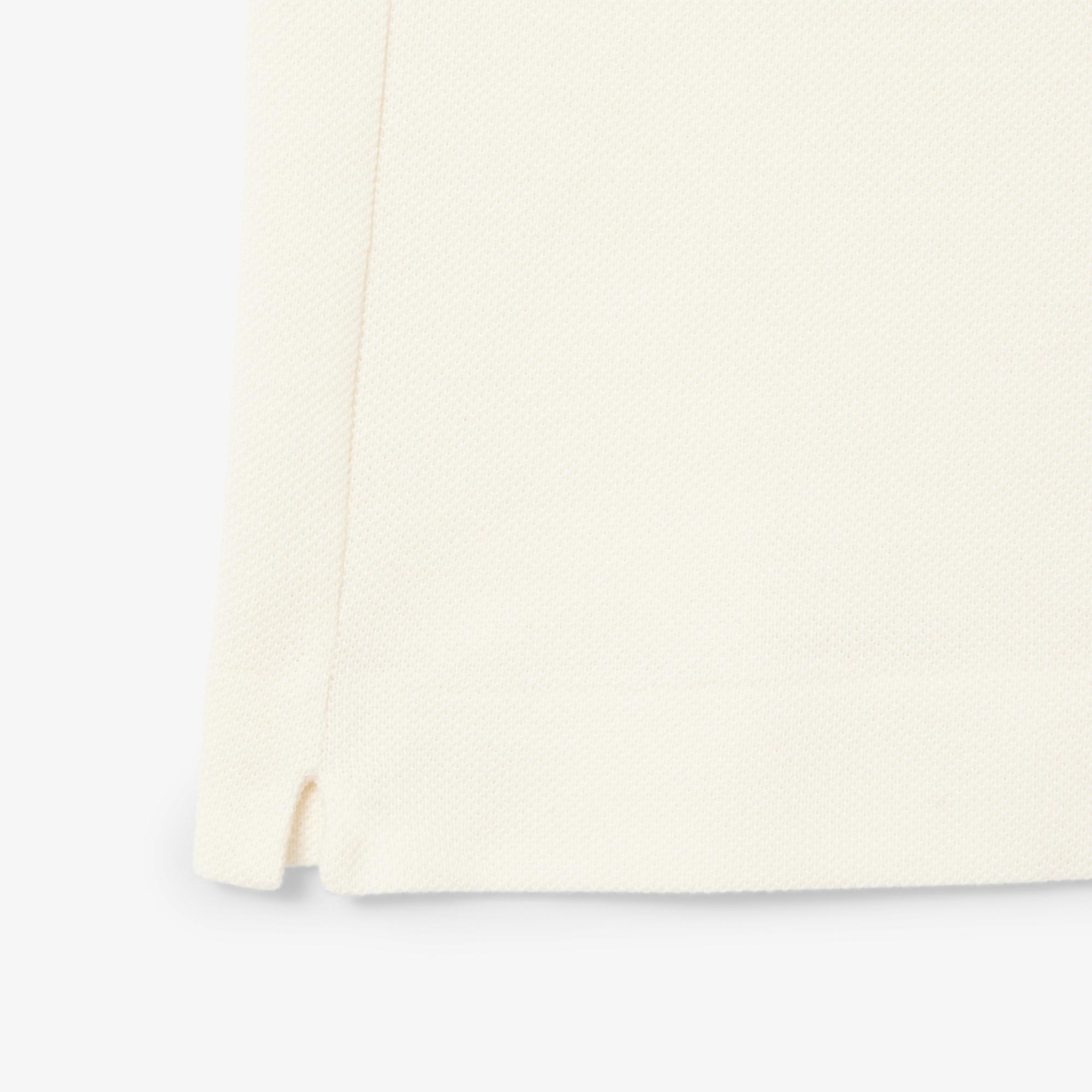 Erkek Classic Fit Çizgili Krem Polo