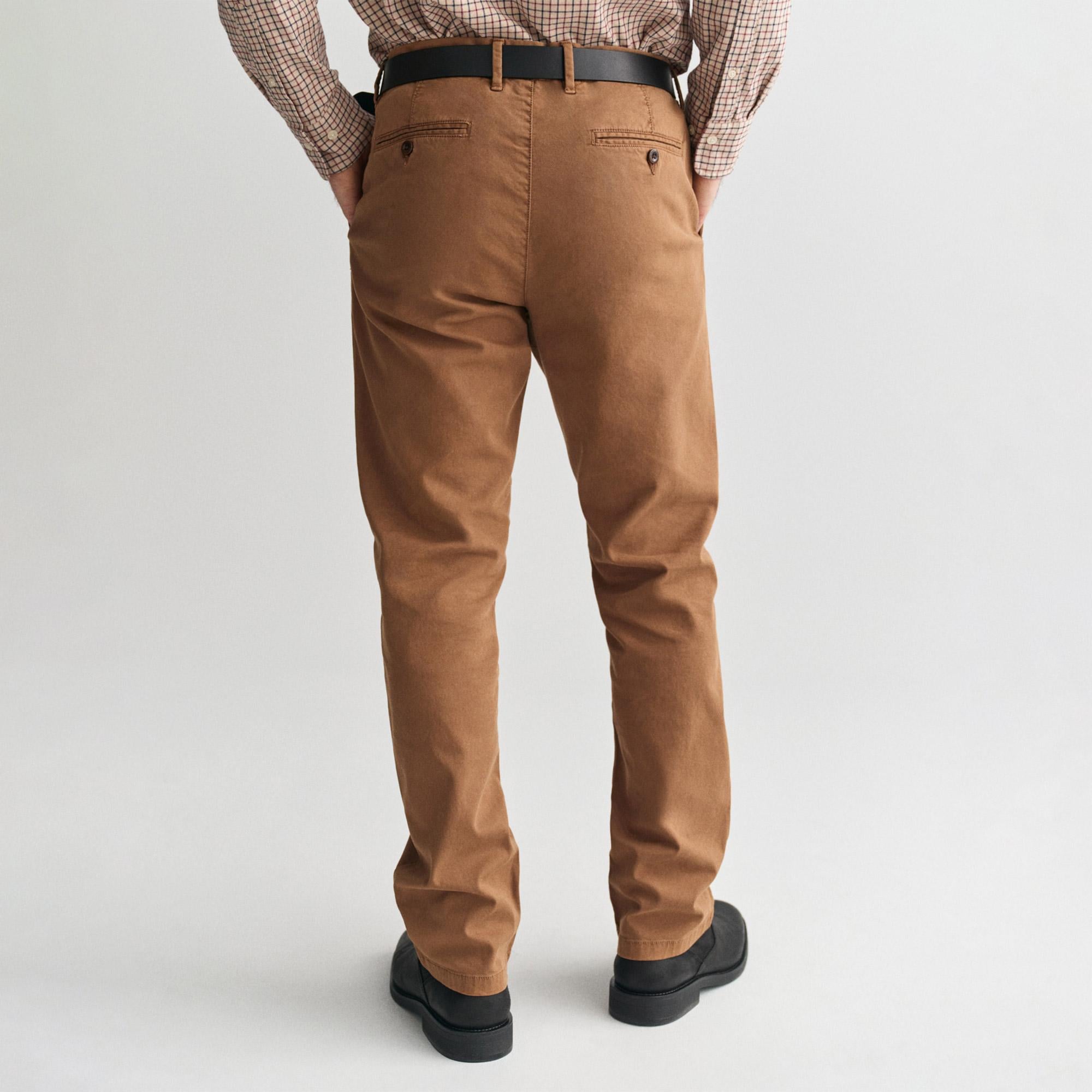 GANT Erkek Kahverengi Slim Fit Pantolon