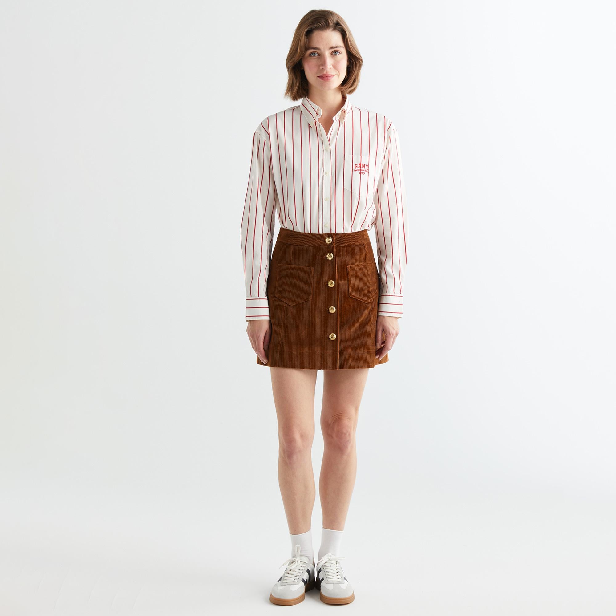 GANT Kadın Kahverengi Regular Fit Etek
