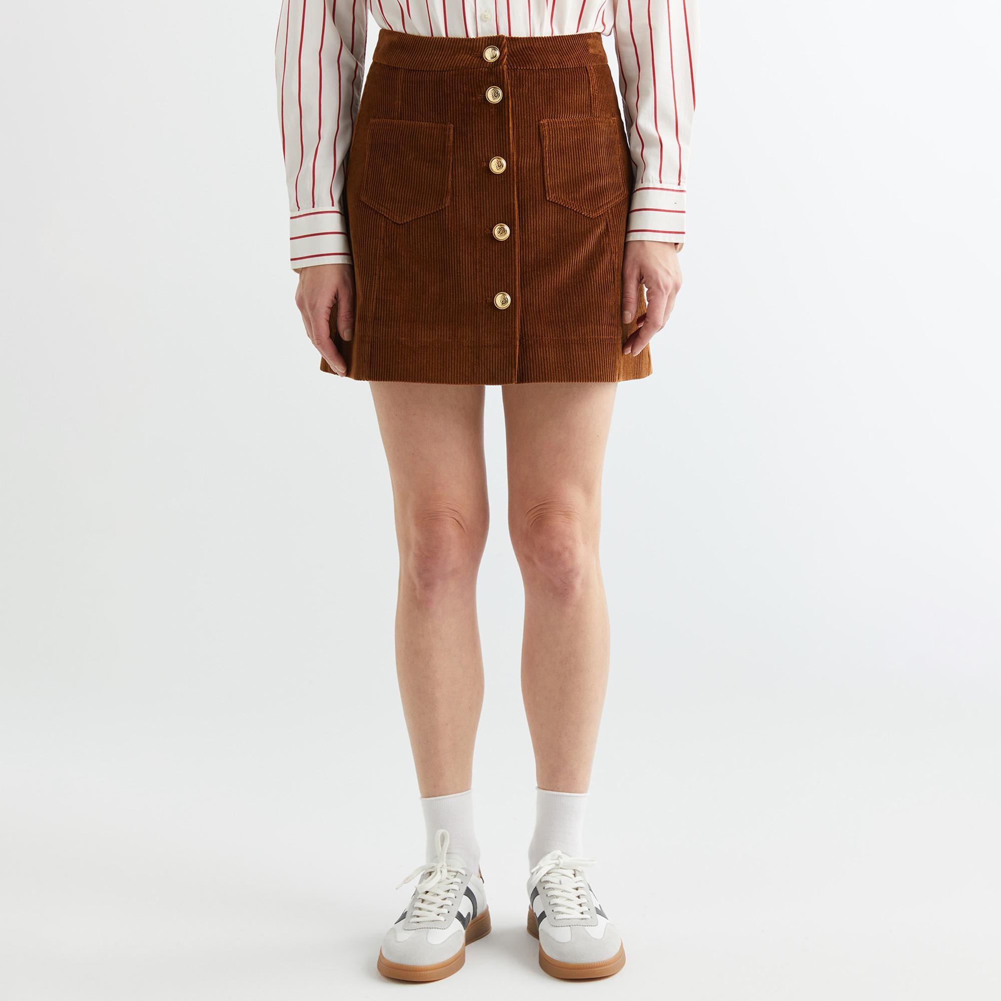 GANT Kadın Kahverengi Regular Fit Etek