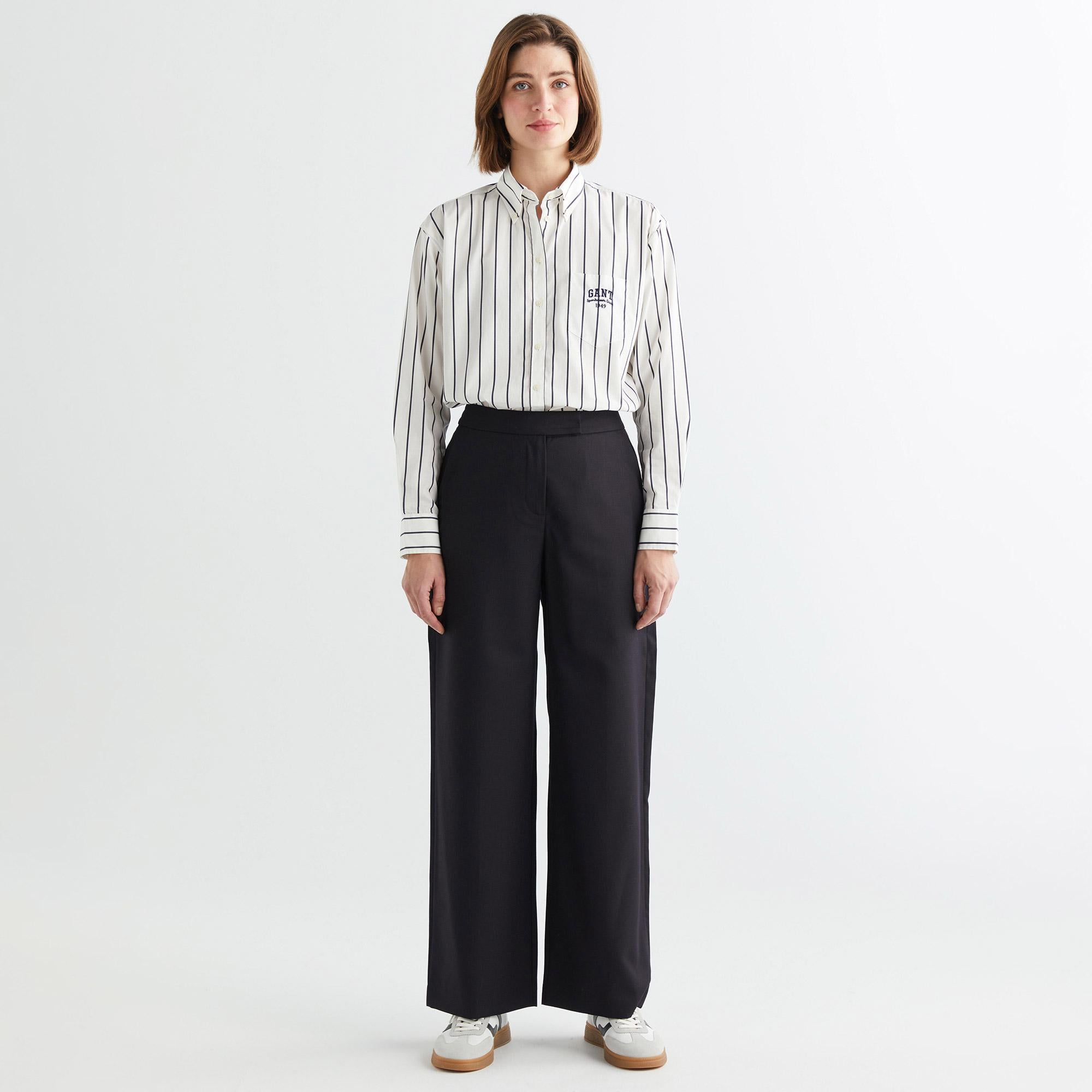 GANT Kadın Siyah Slim Fit Pantolon