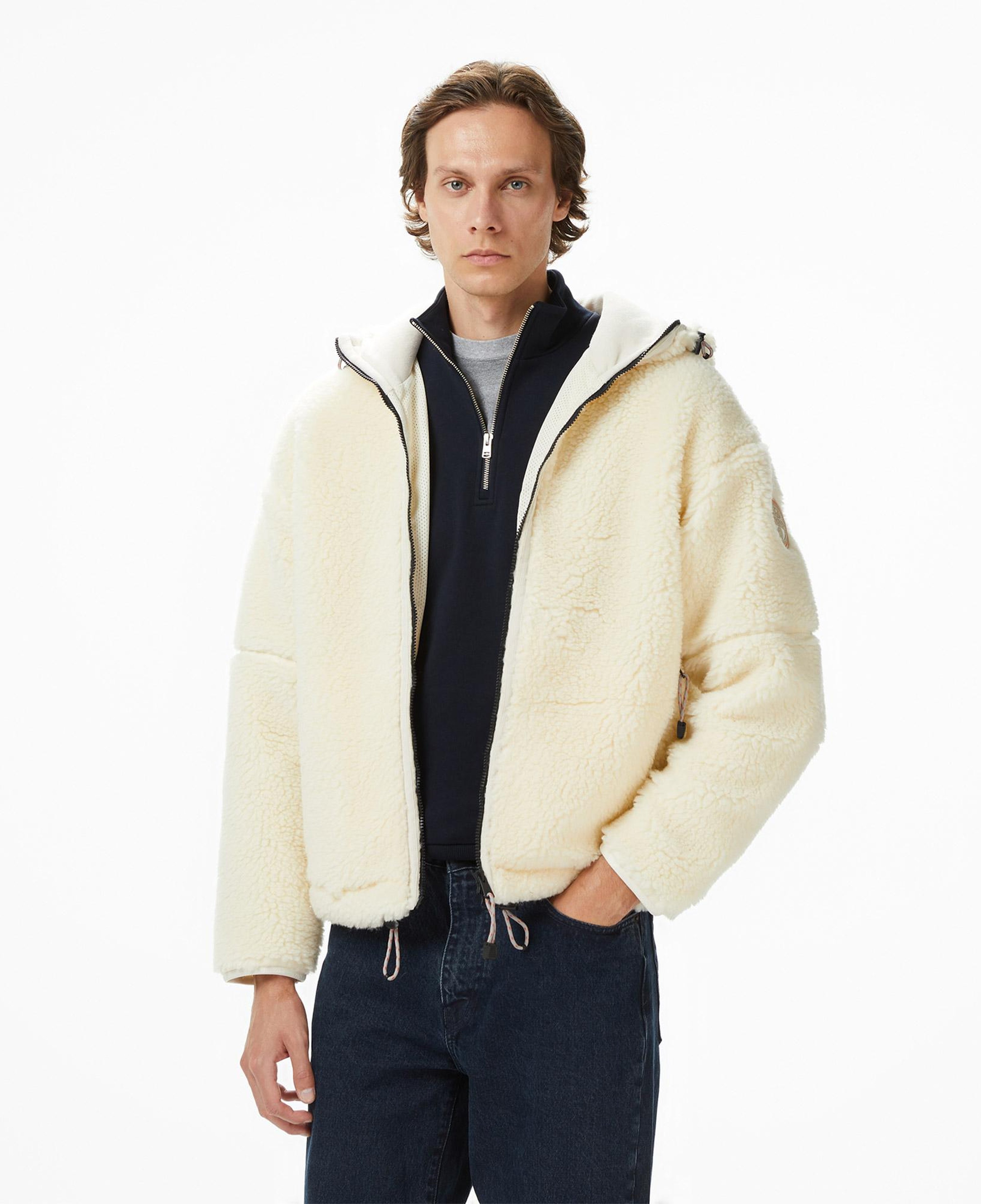 Napapijri T-Tires Fzh Erkek Krem Polar Ceket