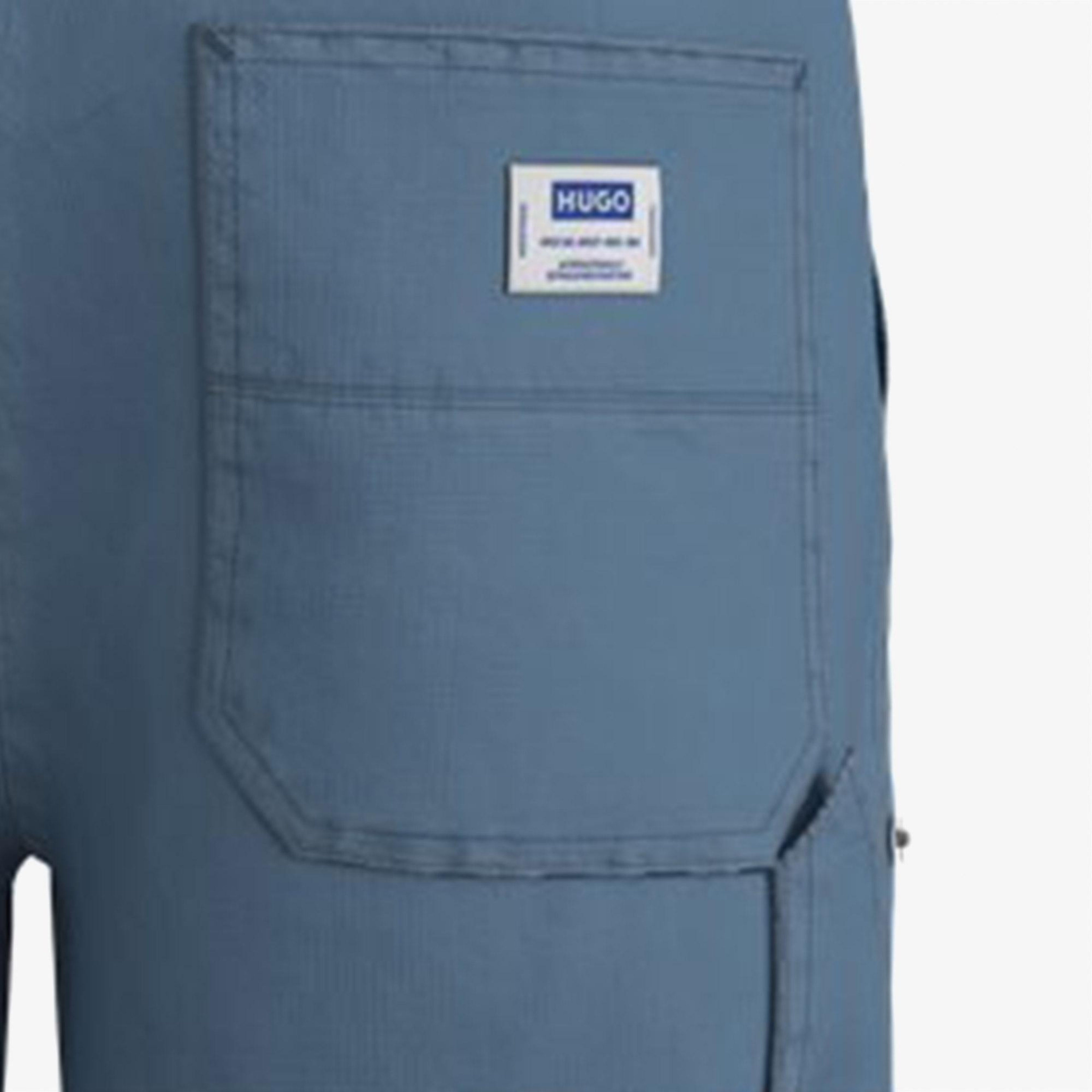 Hugo Boss Tapered Fit Erkek Mavi Pantolon