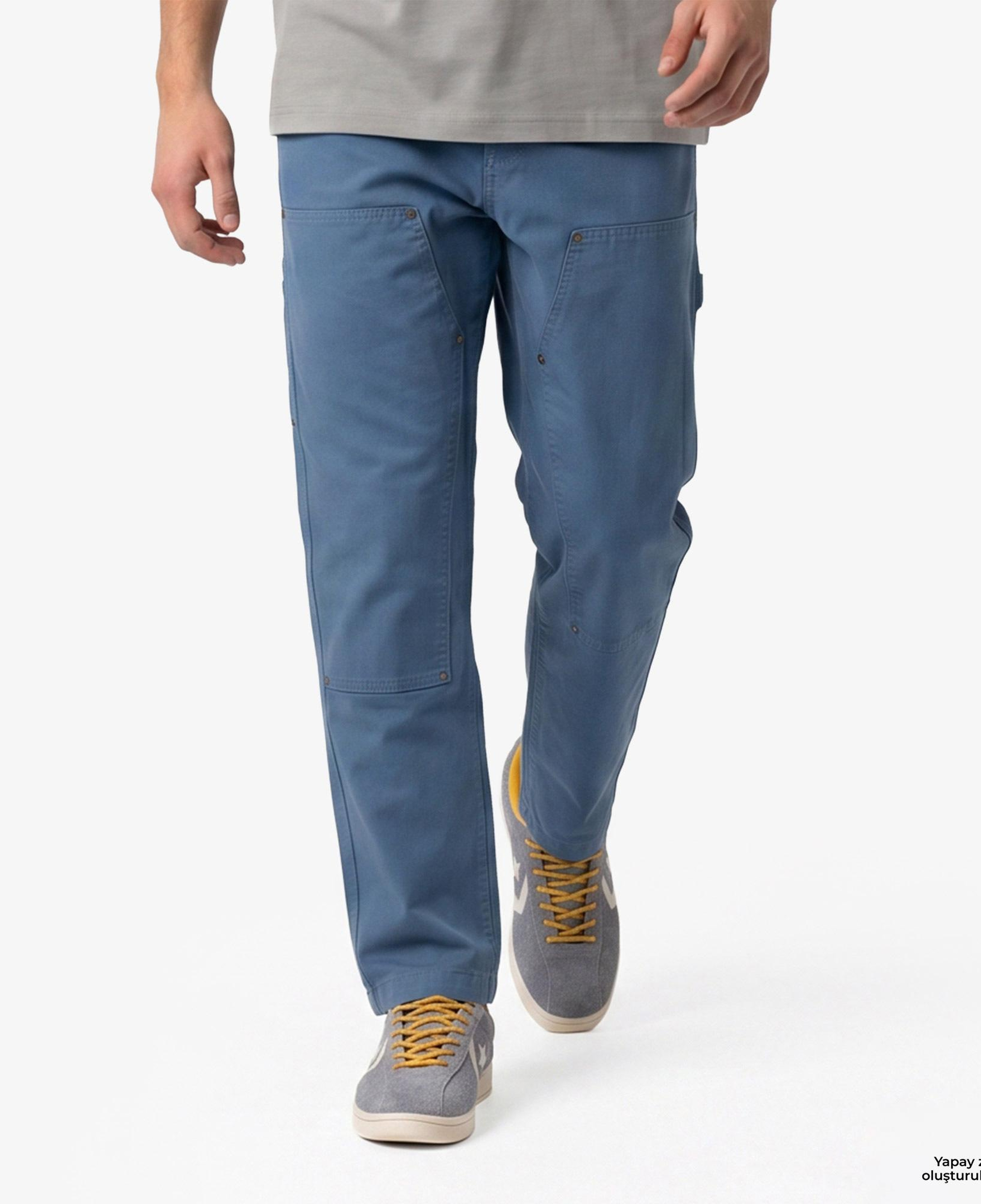 Hugo Boss Tapered Fit Erkek Mavi Pantolon