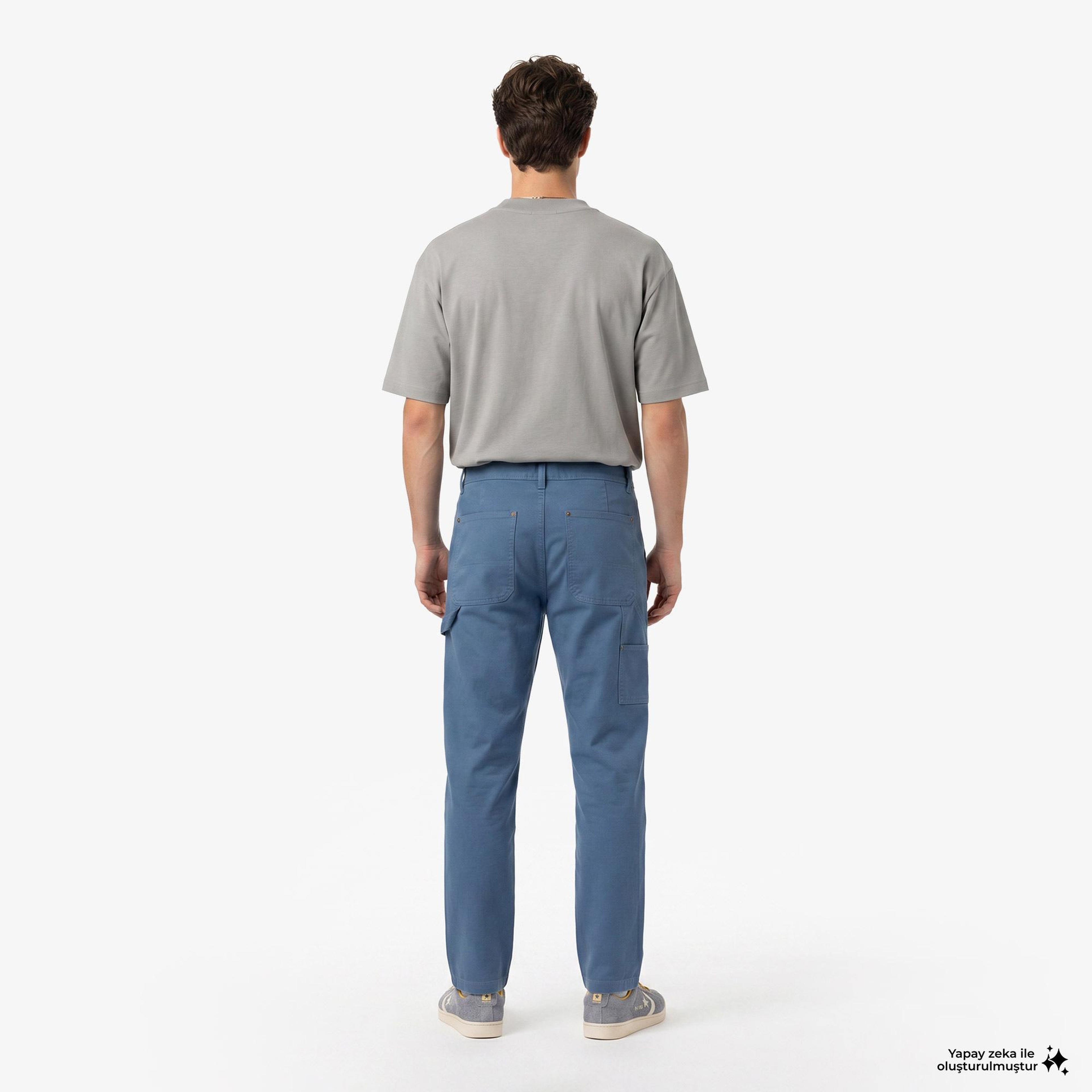 Hugo Boss Tapered Fit Erkek Mavi Pantolon