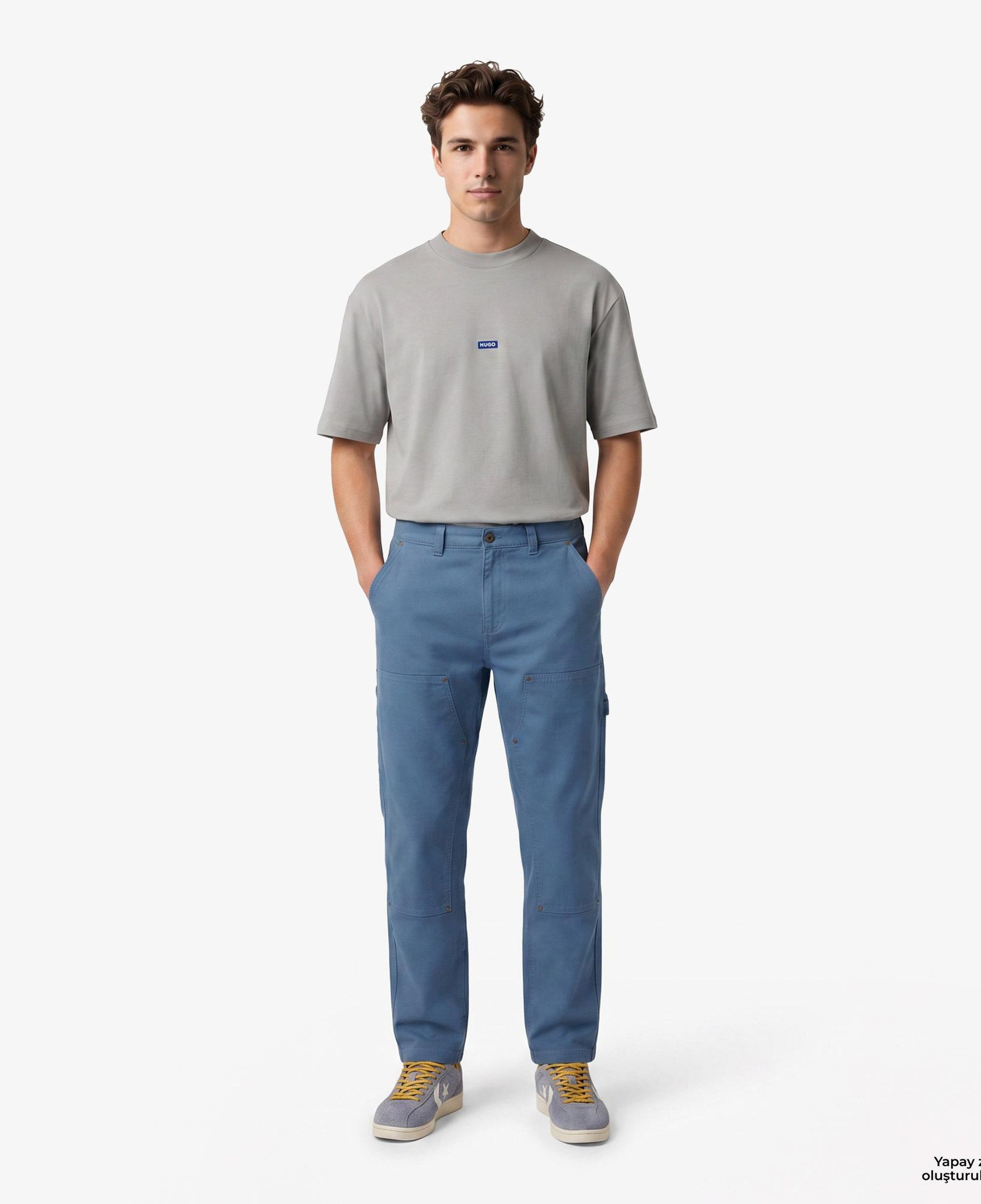 Hugo Boss Tapered Fit Erkek Mavi Pantolon