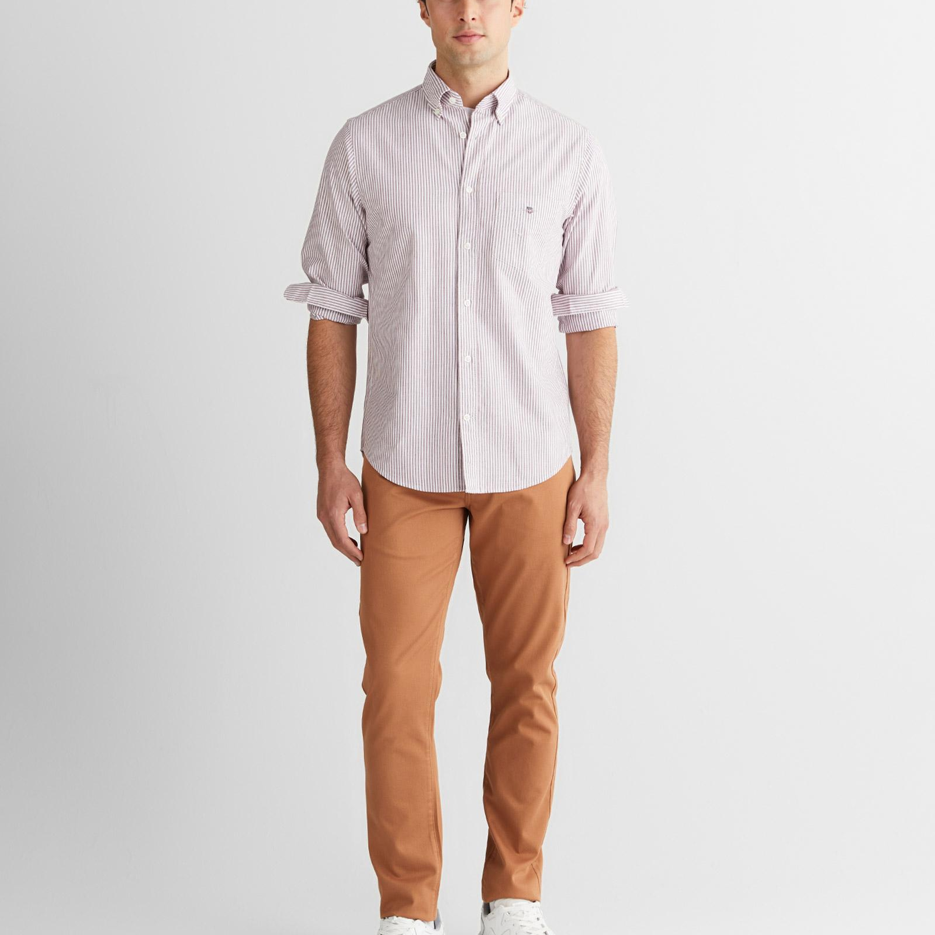 GANT Erkek Bordo Regular Fit Gömlek
