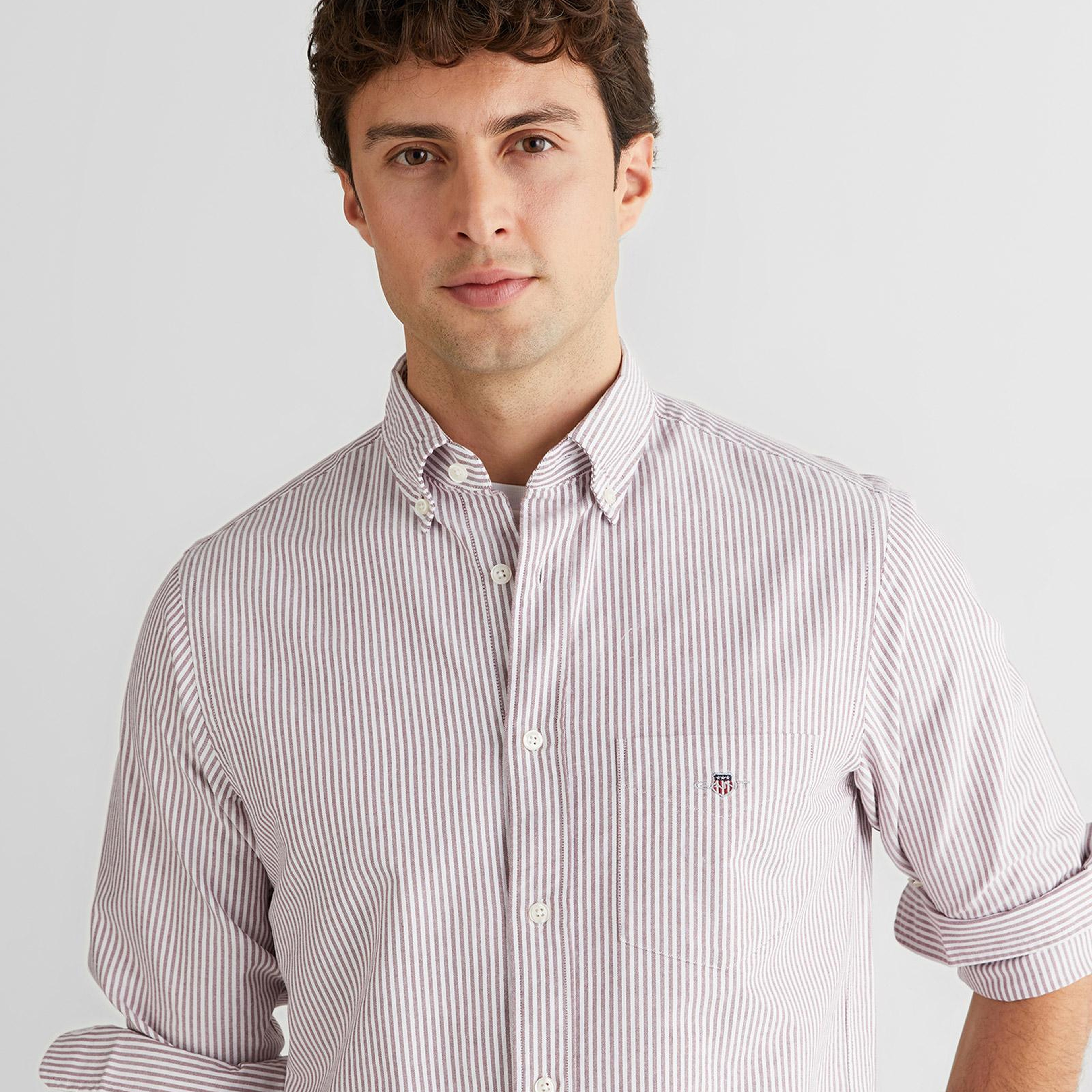 GANT Erkek Bordo Regular Fit Gömlek