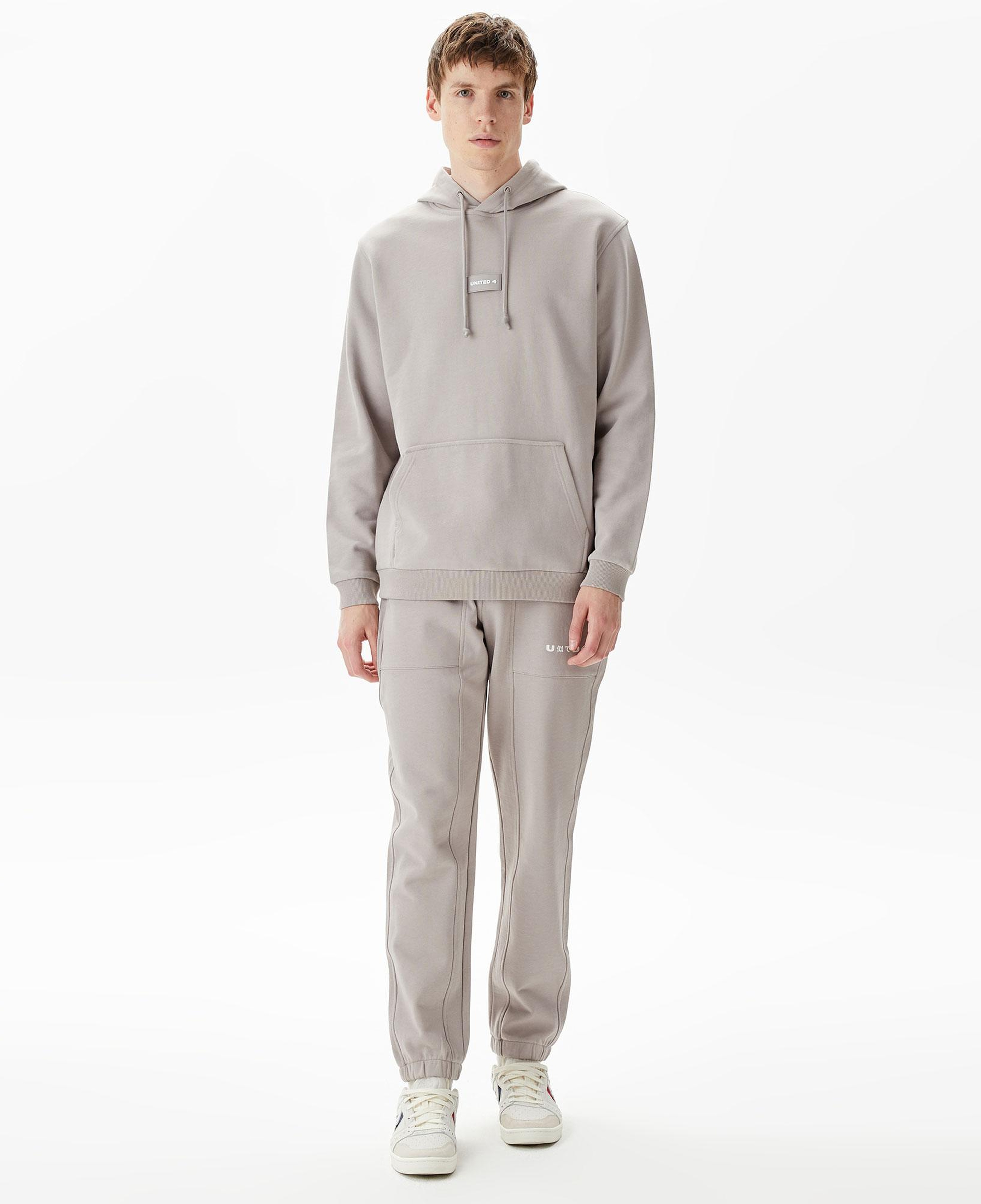UNITED4 Classic Erkek Gri Hoodie