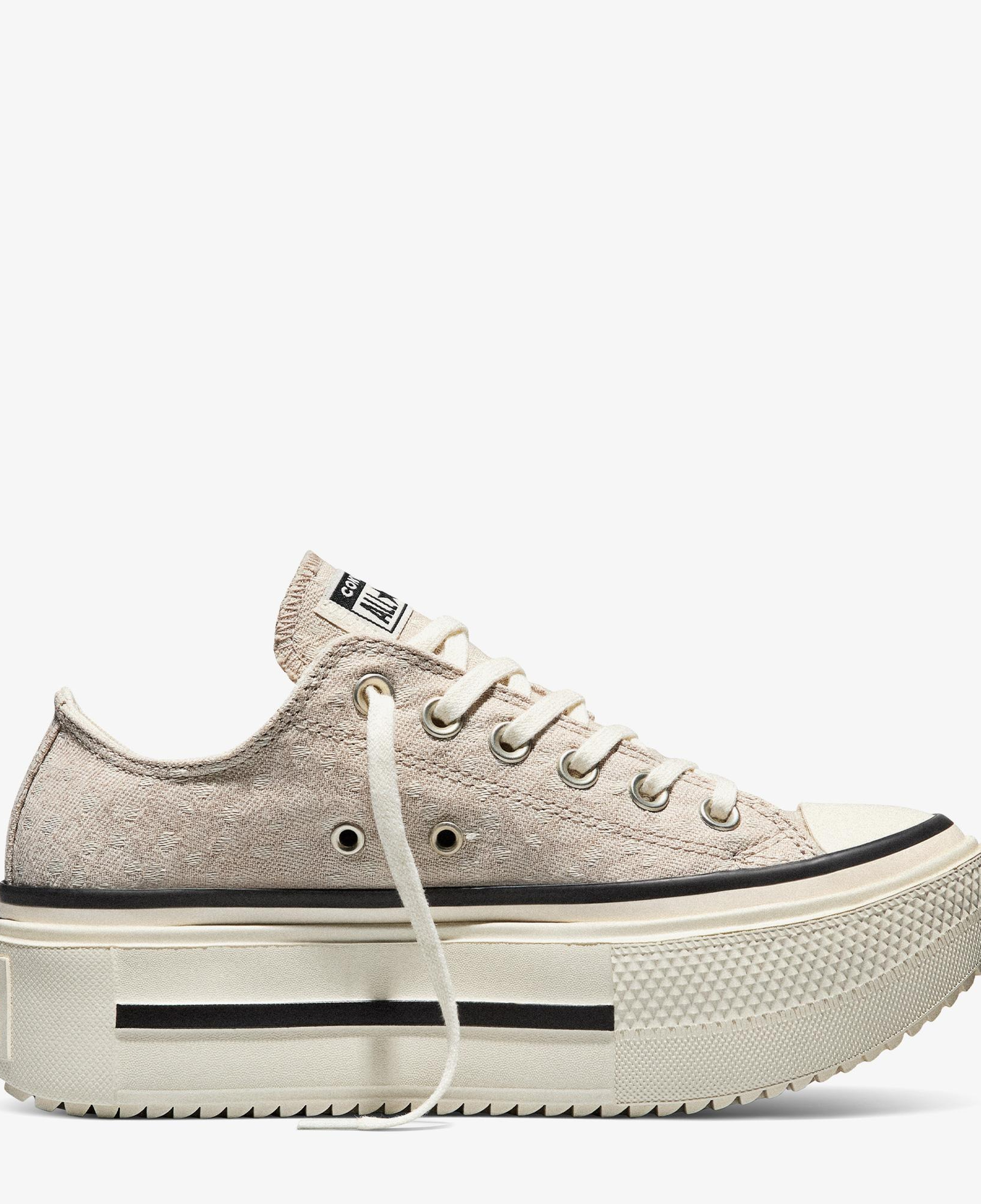 Converse Chuck Taylor All Star Lift Double Stack Unisex Bej Sneaker