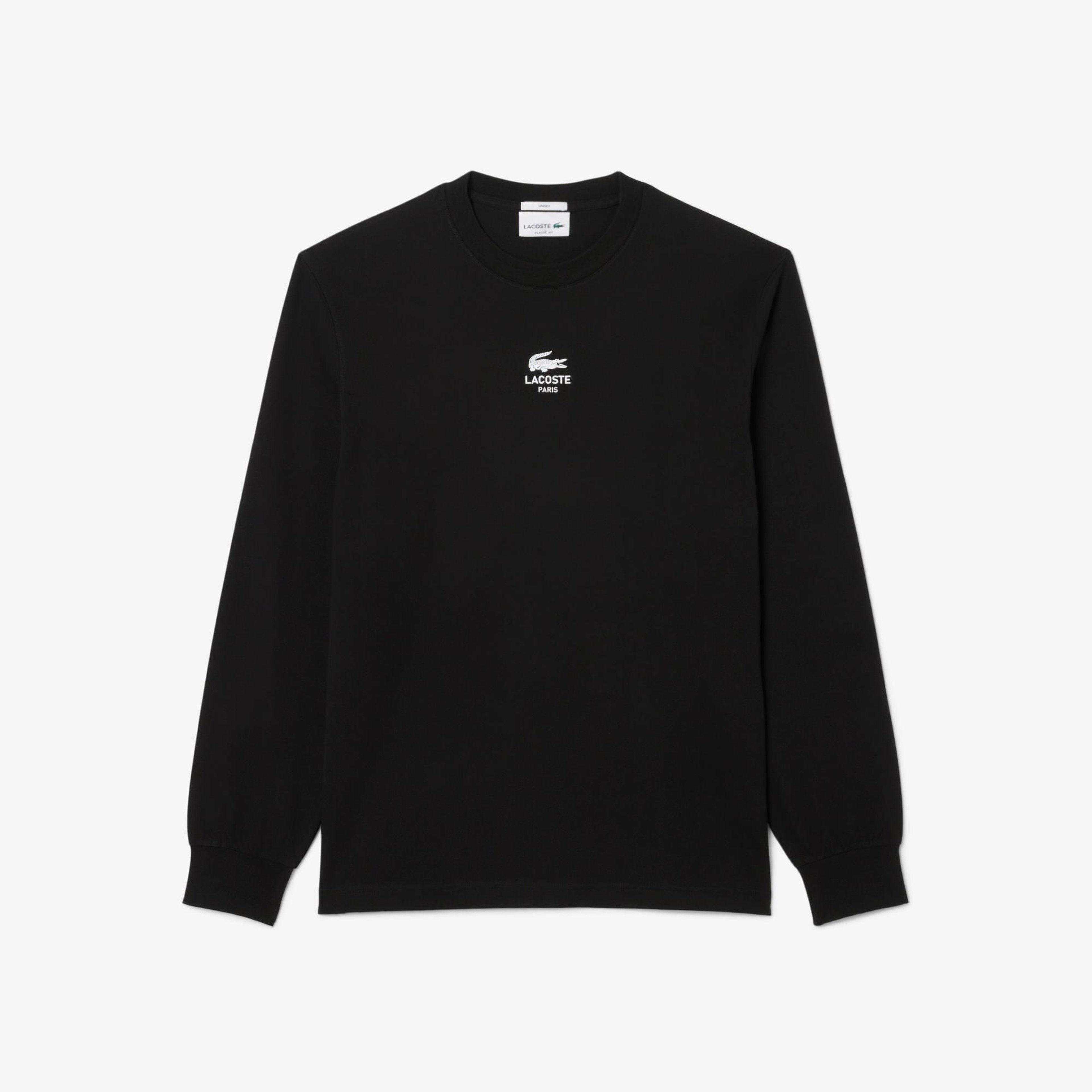 Lacoste Print Fleece Erkek Siyah T-Shirt