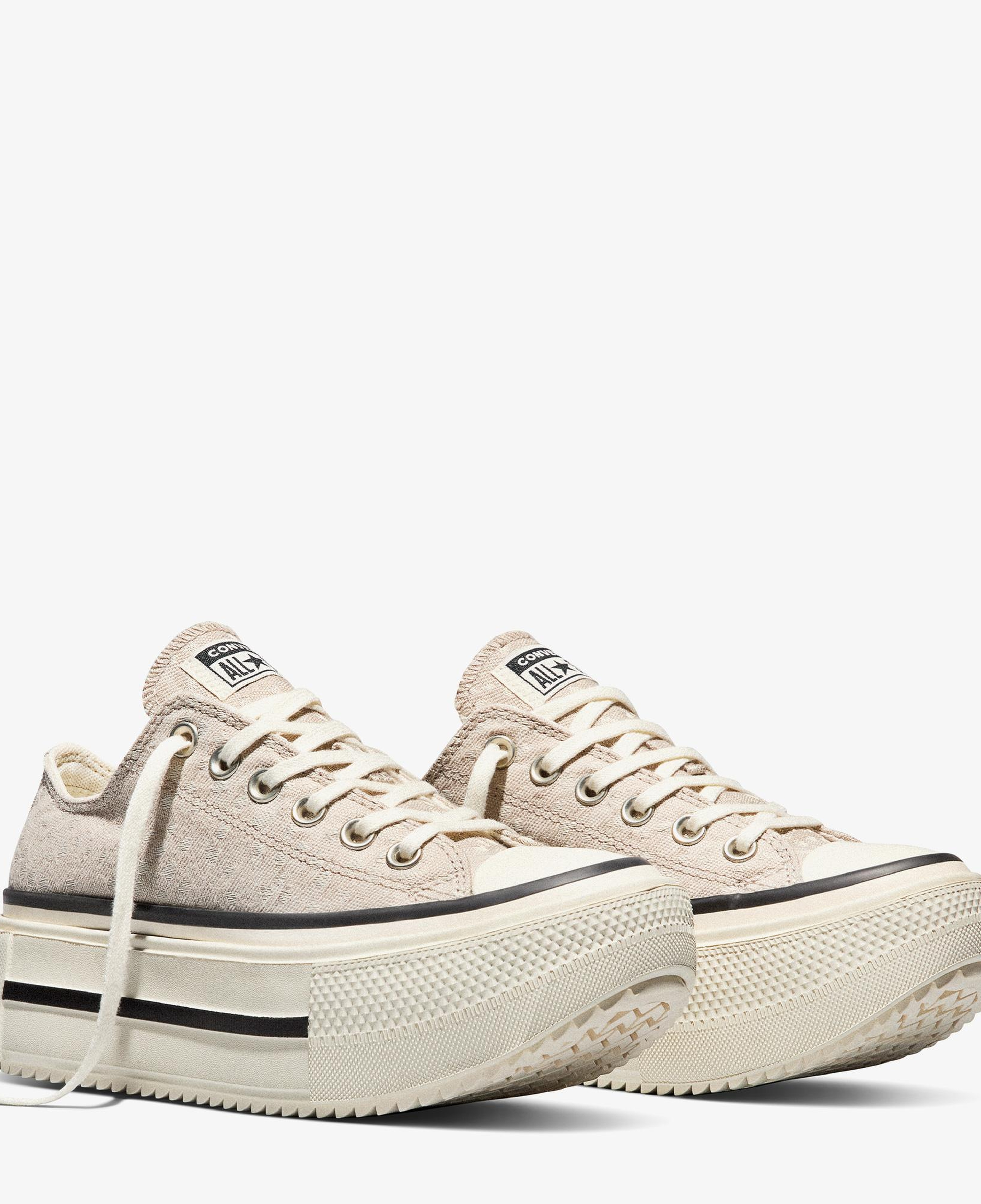 Converse Chuck Taylor All Star Lift Double Stack Unisex Bej Sneaker