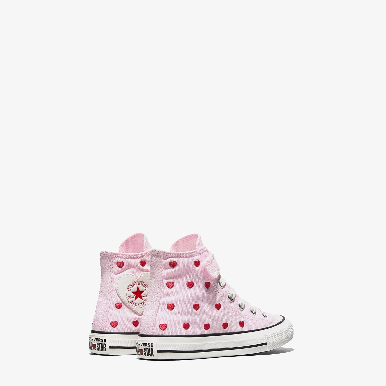 Converse Chucks In Love Chuck Taylor All Star 1V Çocuk Pembe Sneaker
