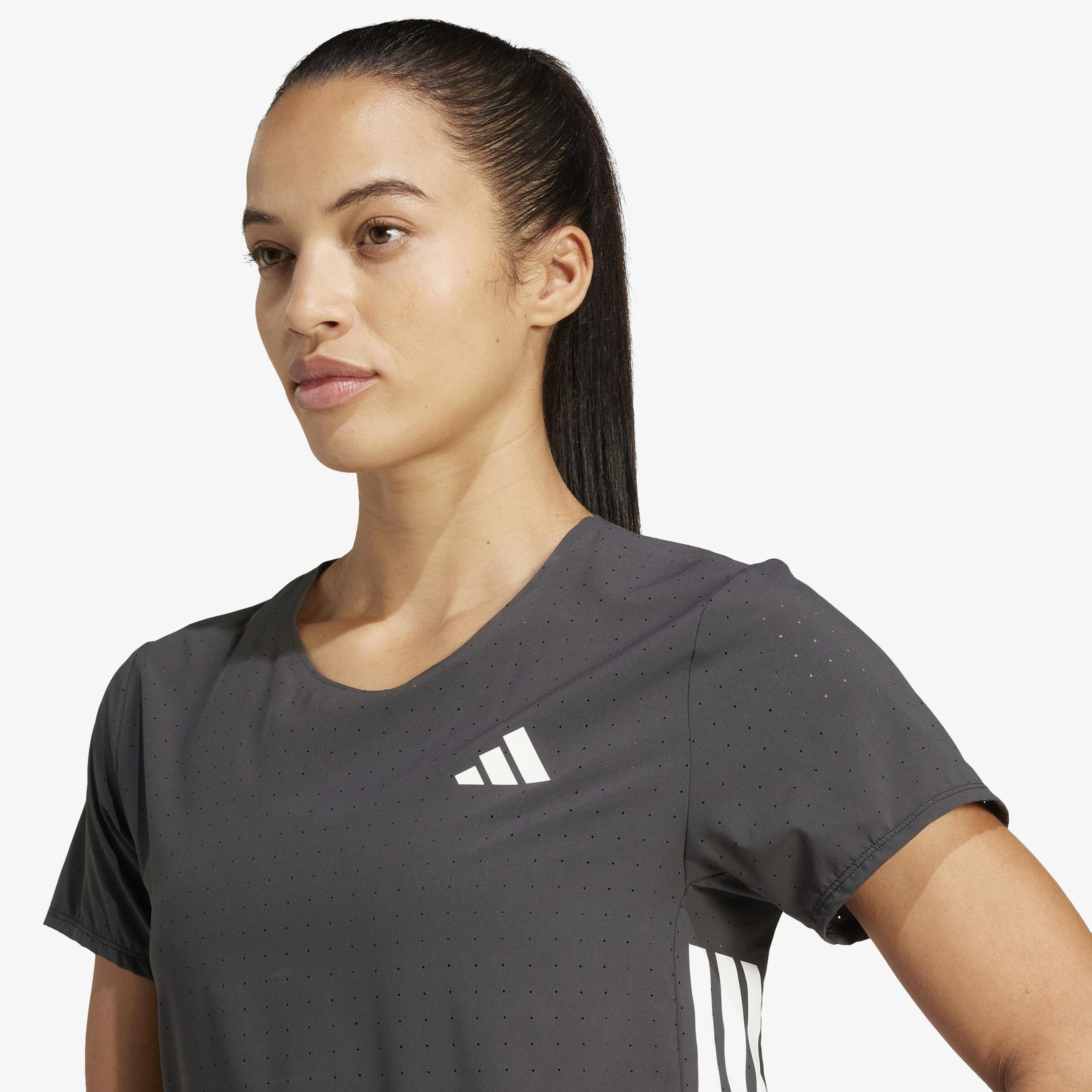 adidas Adizero Running Kadın Siyah Koşu T-Shirt