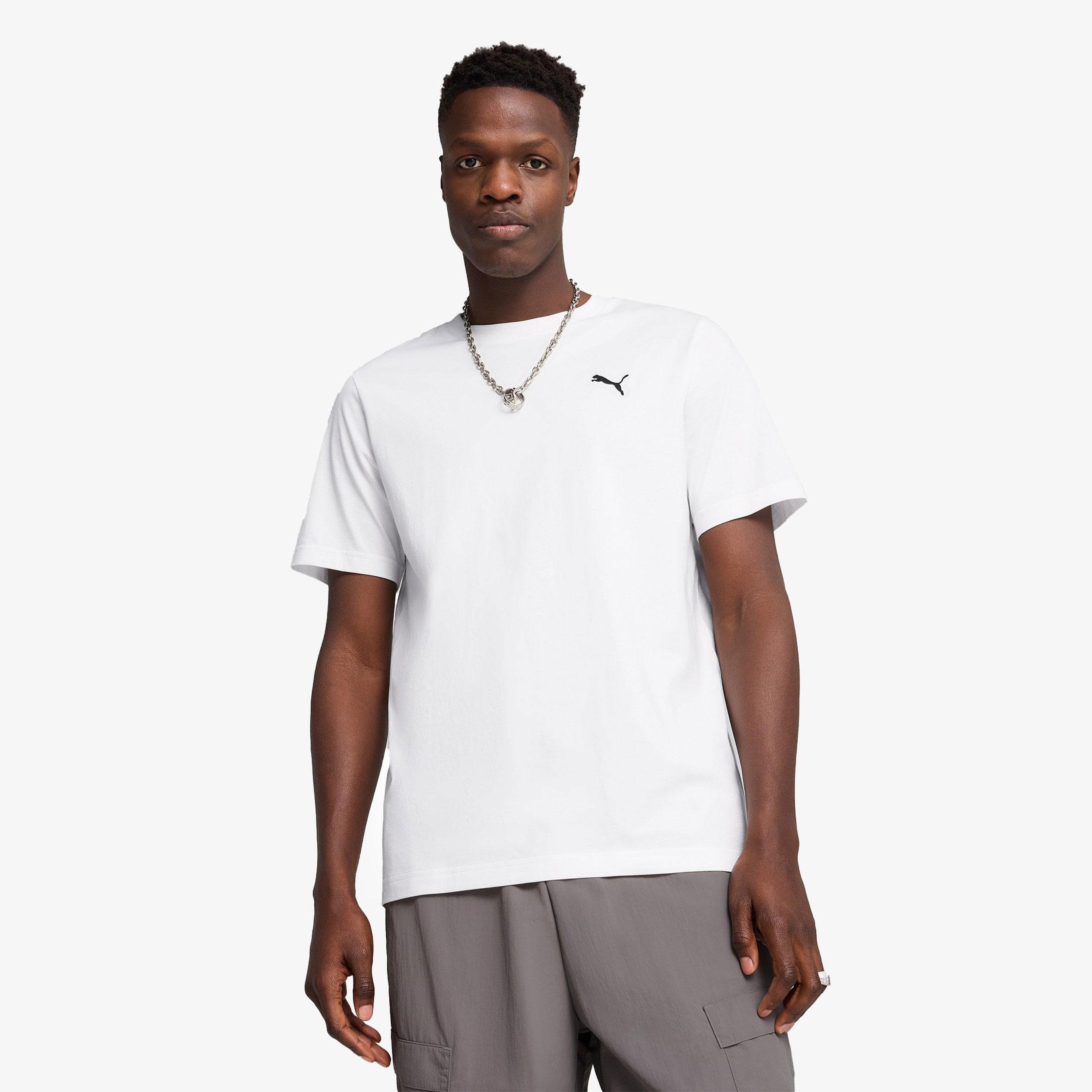Puma Wardrobe Ess Erkek Beyaz T-Shirt