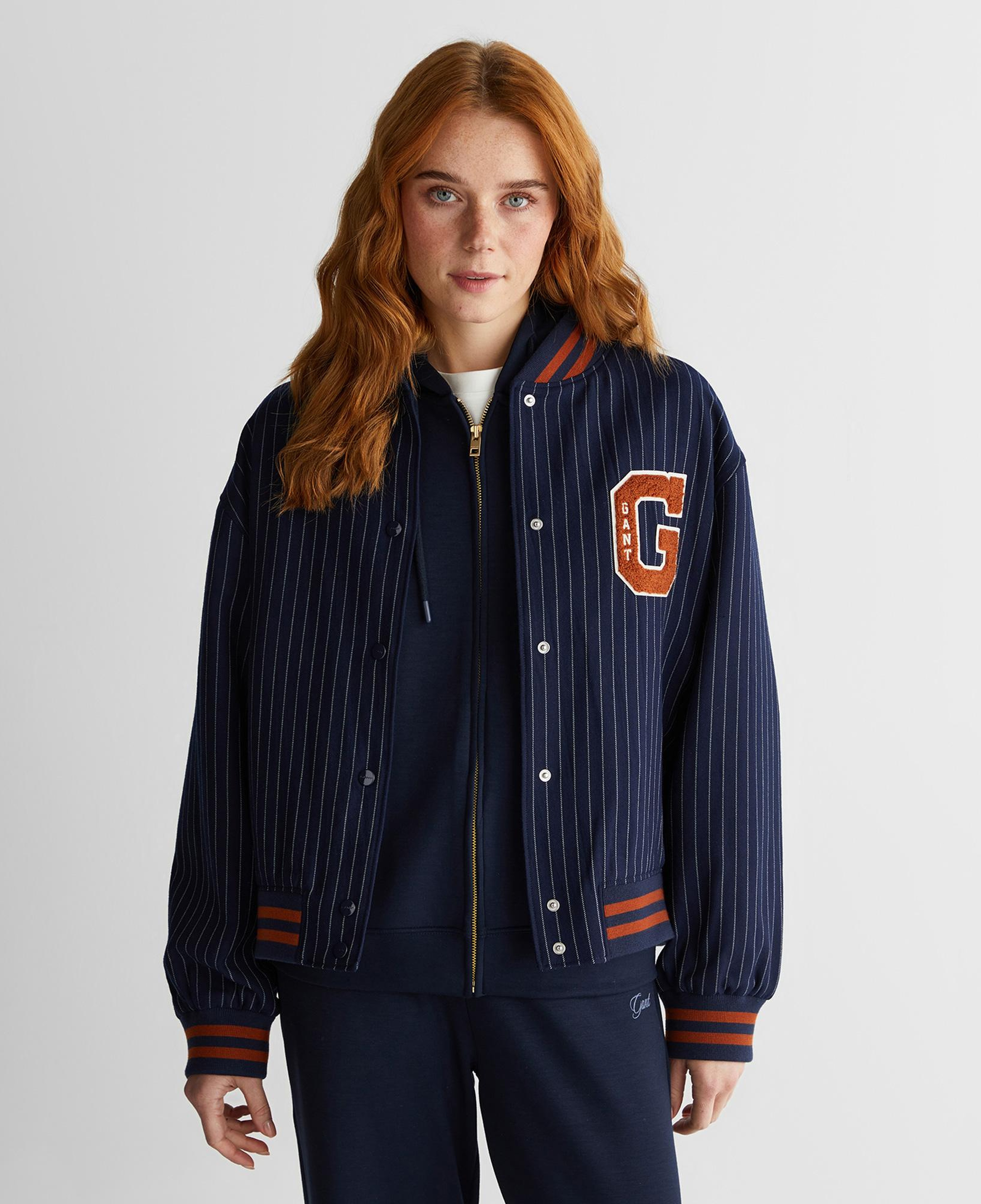 GANT Kadın Lacivert Standart Fit Mont