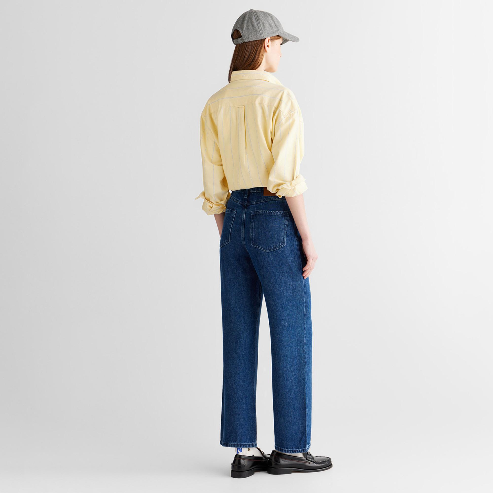 GANT Kadın Mavi Regular Fit Pantolon