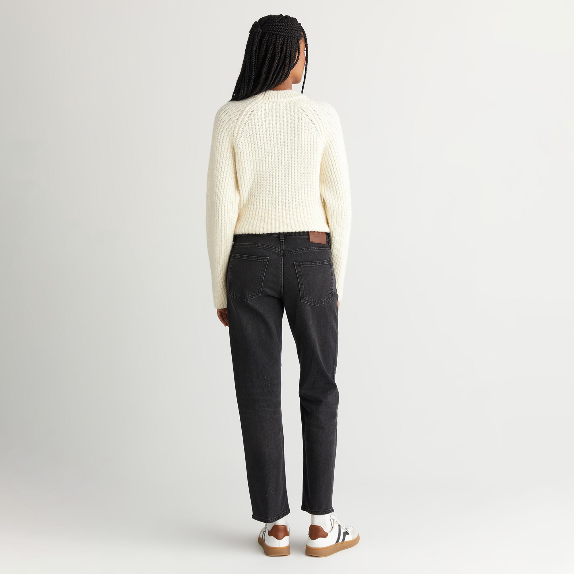 GANT Kadın Siyah Straight Fit Jean Pantolon