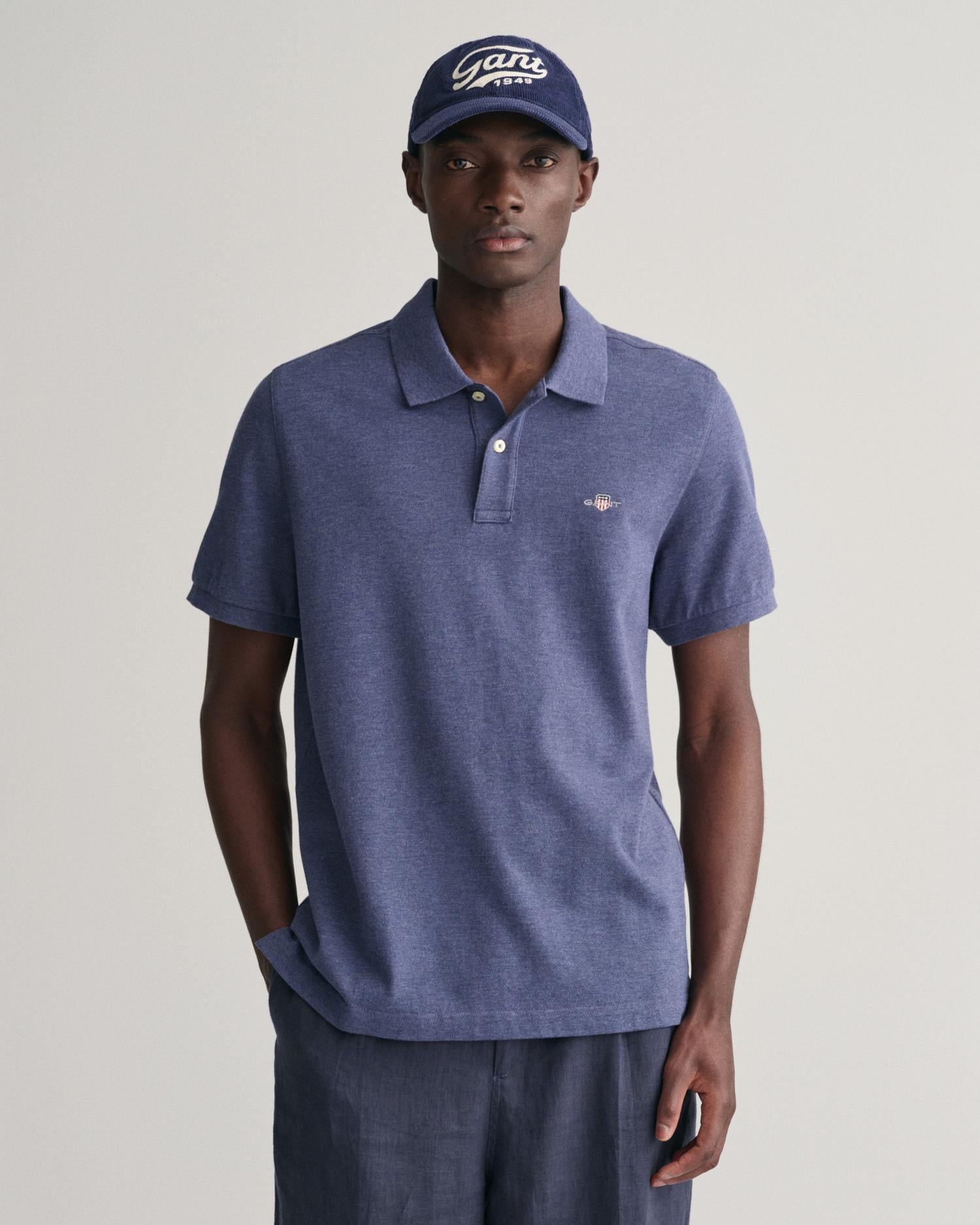 GANT Erkek Lacivert Regular Fit Polo